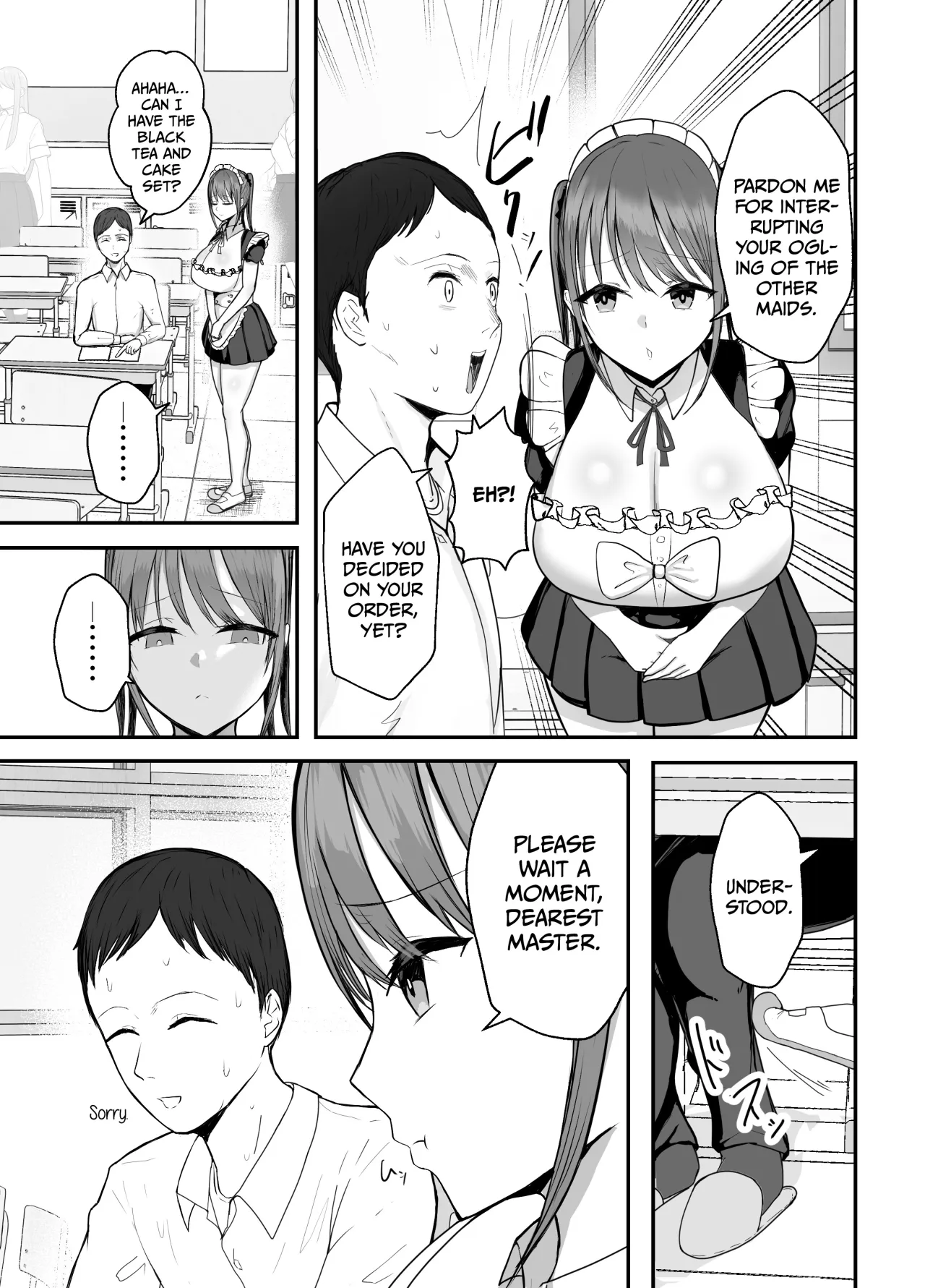 Doukyo Shiteru Bakunyuu Meikko JK wa Bunkasai Maid Amayaka Sex de Shachiku Ryman o Mei Ippai Iyashite Kureru 8