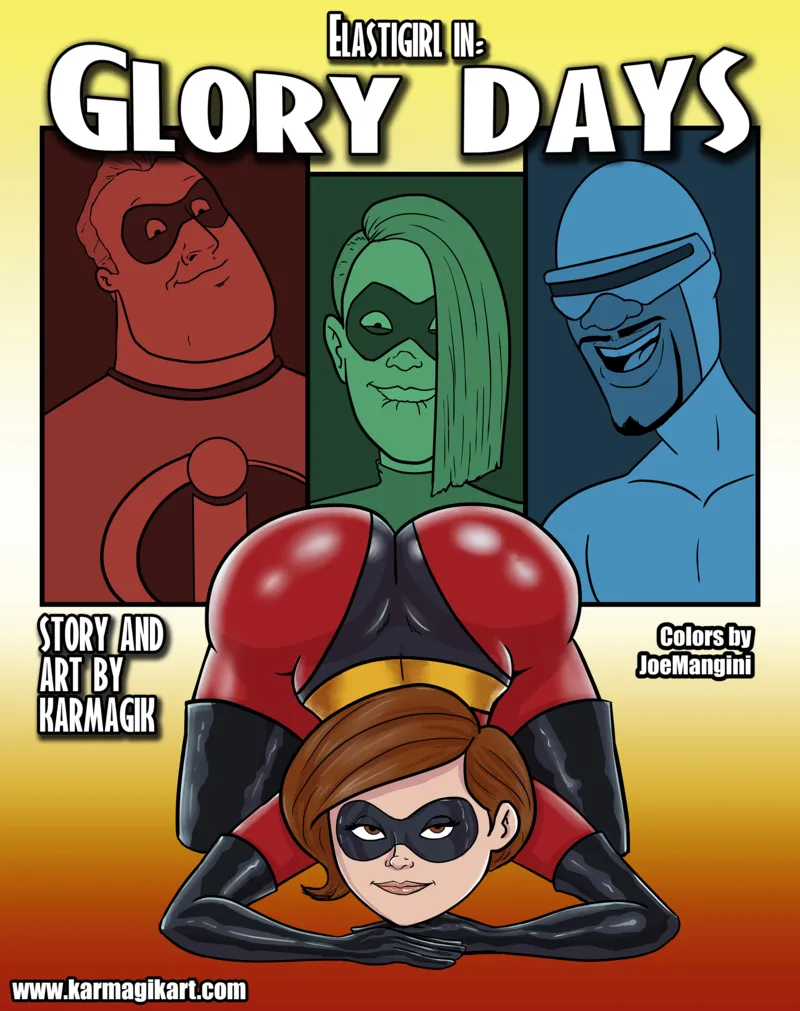 Elastigirl In Glory Days (Colored) 1