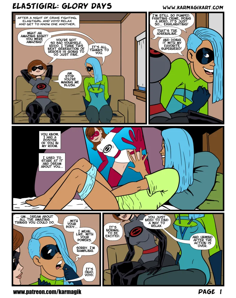 Elastigirl In Glory Days (Colored) 4