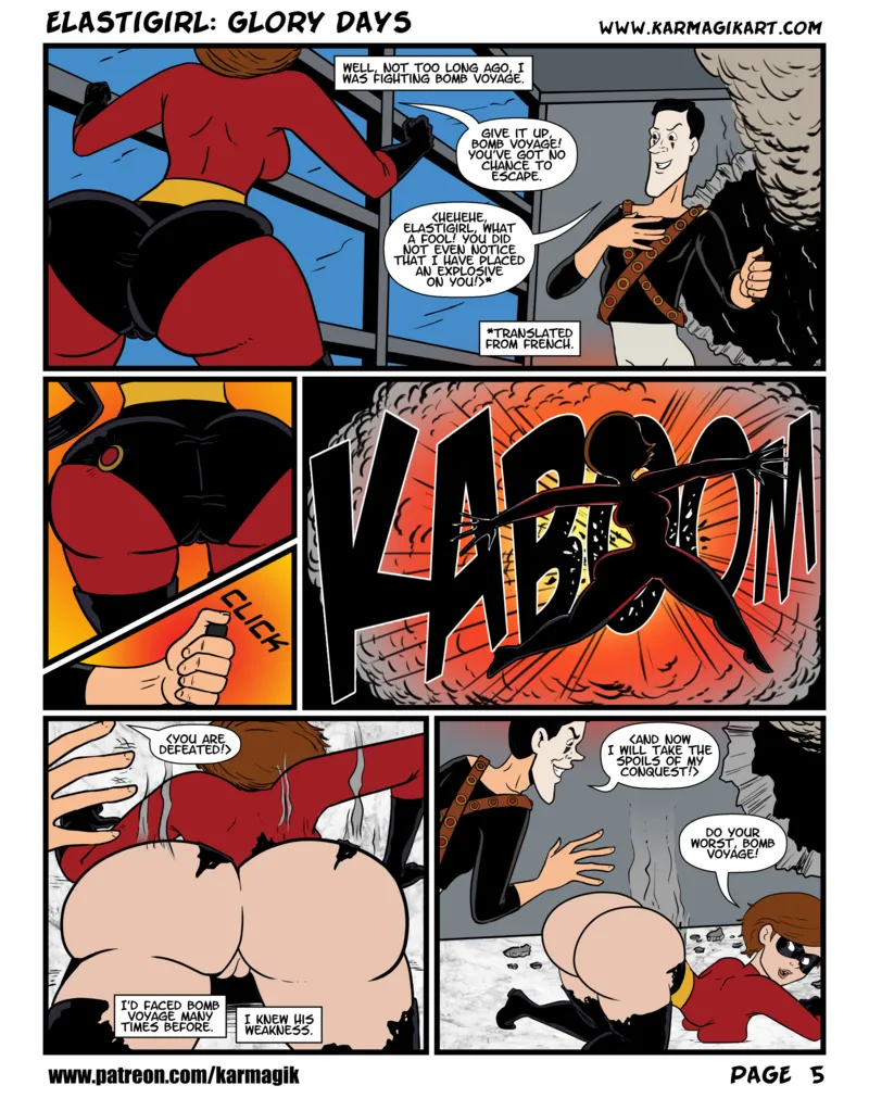 Elastigirl In Glory Days (Colored) 8