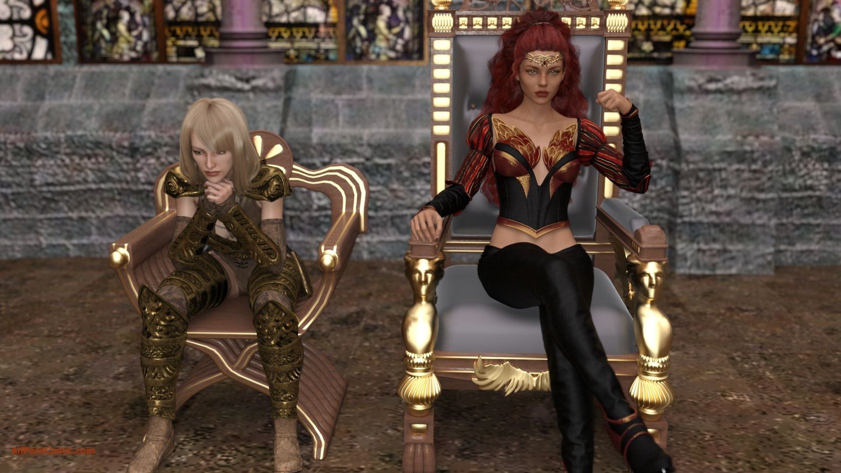 Elf VS Barbarian [Kizaru3D] 1