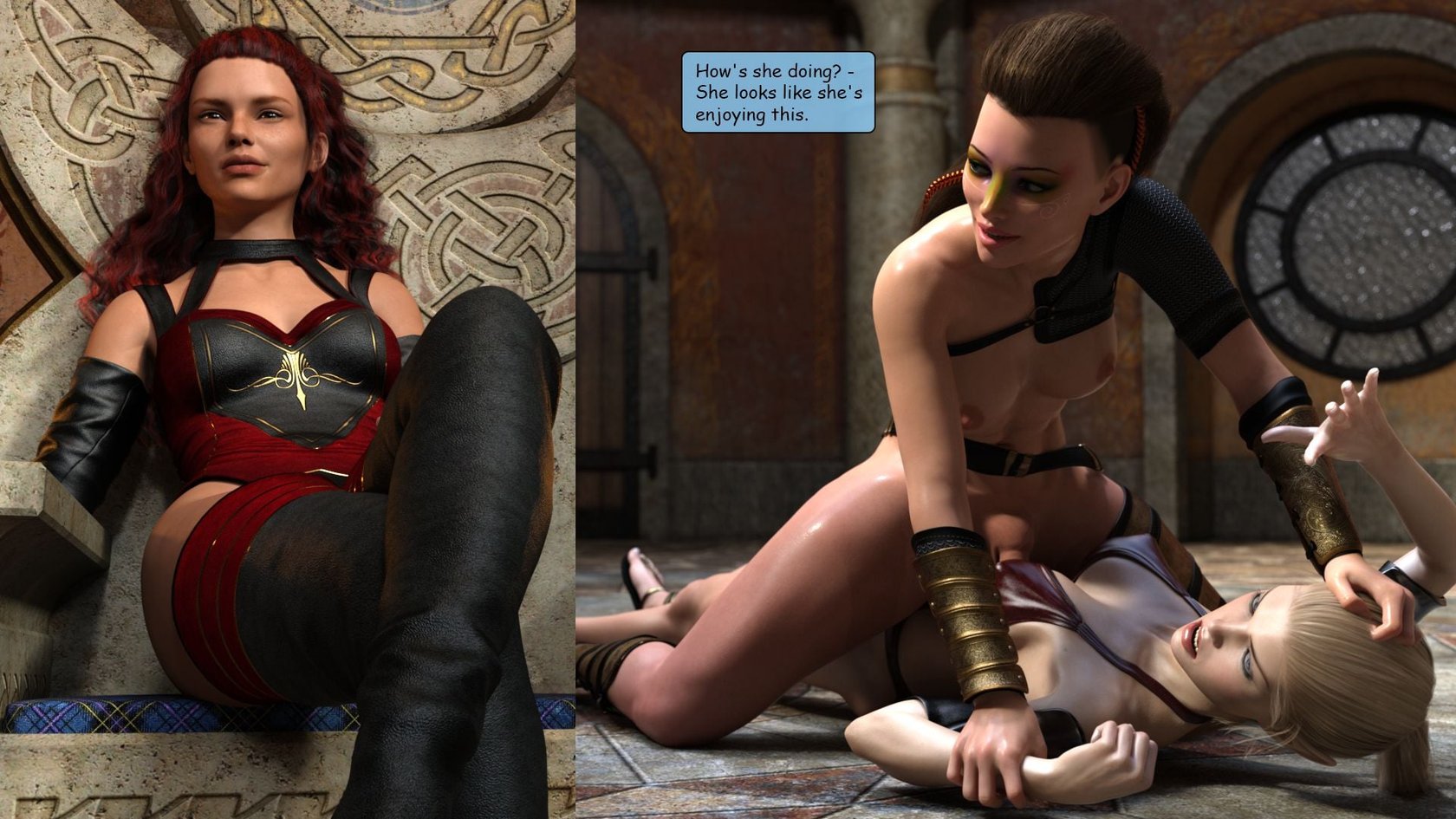 Elf VS Barbarian [Kizaru3D] 103