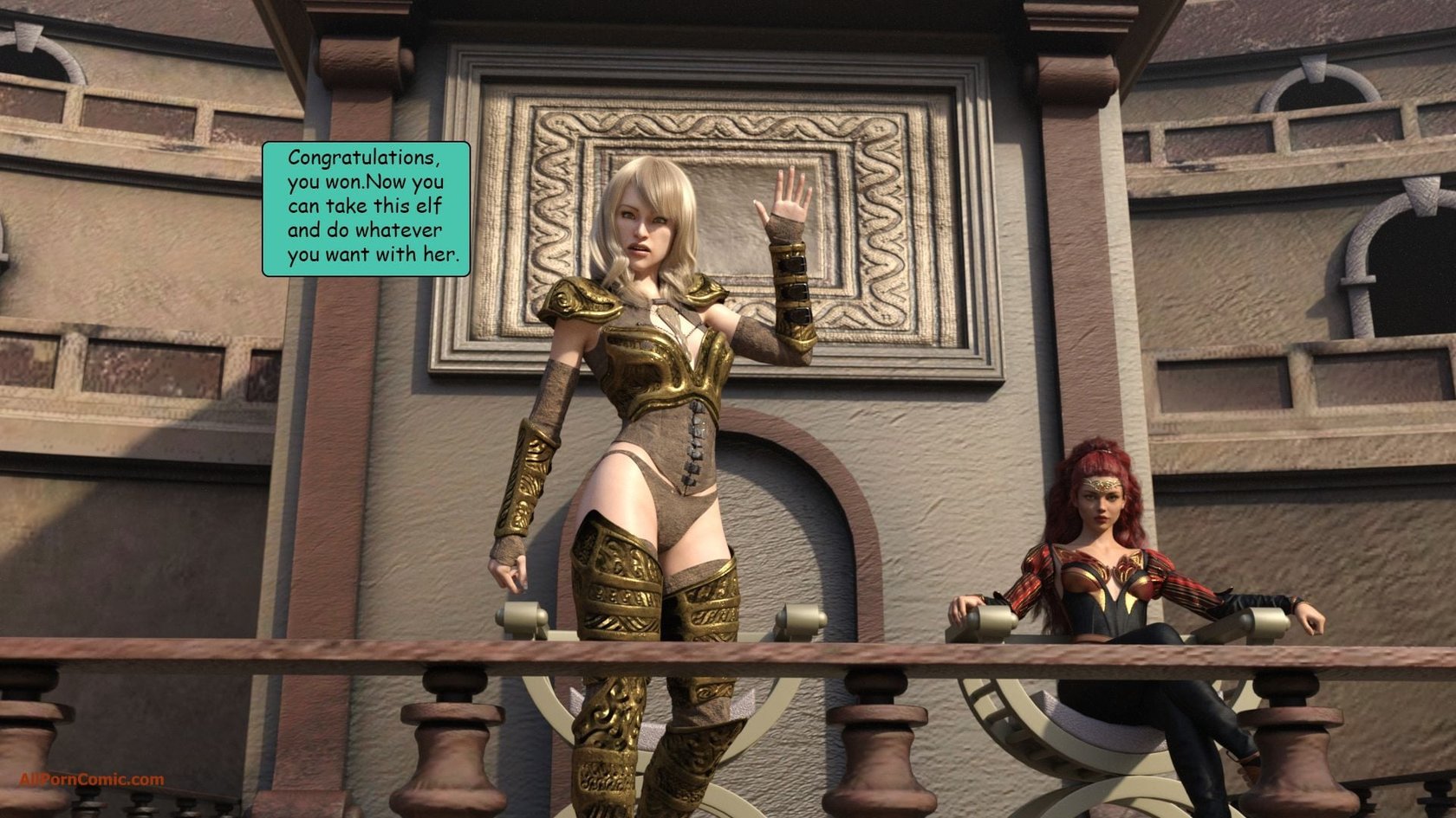 Elf VS Barbarian [Kizaru3D] 27