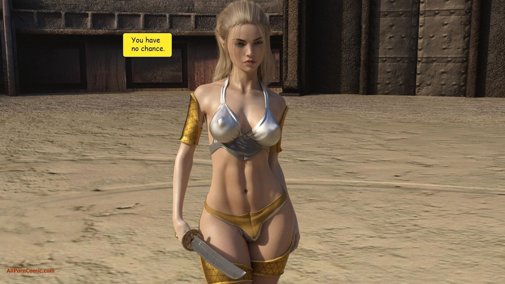 Elf VS Barbarian [Kizaru3D] 5