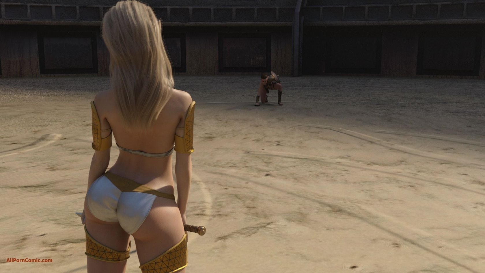Elf VS Barbarian [Kizaru3D] 7