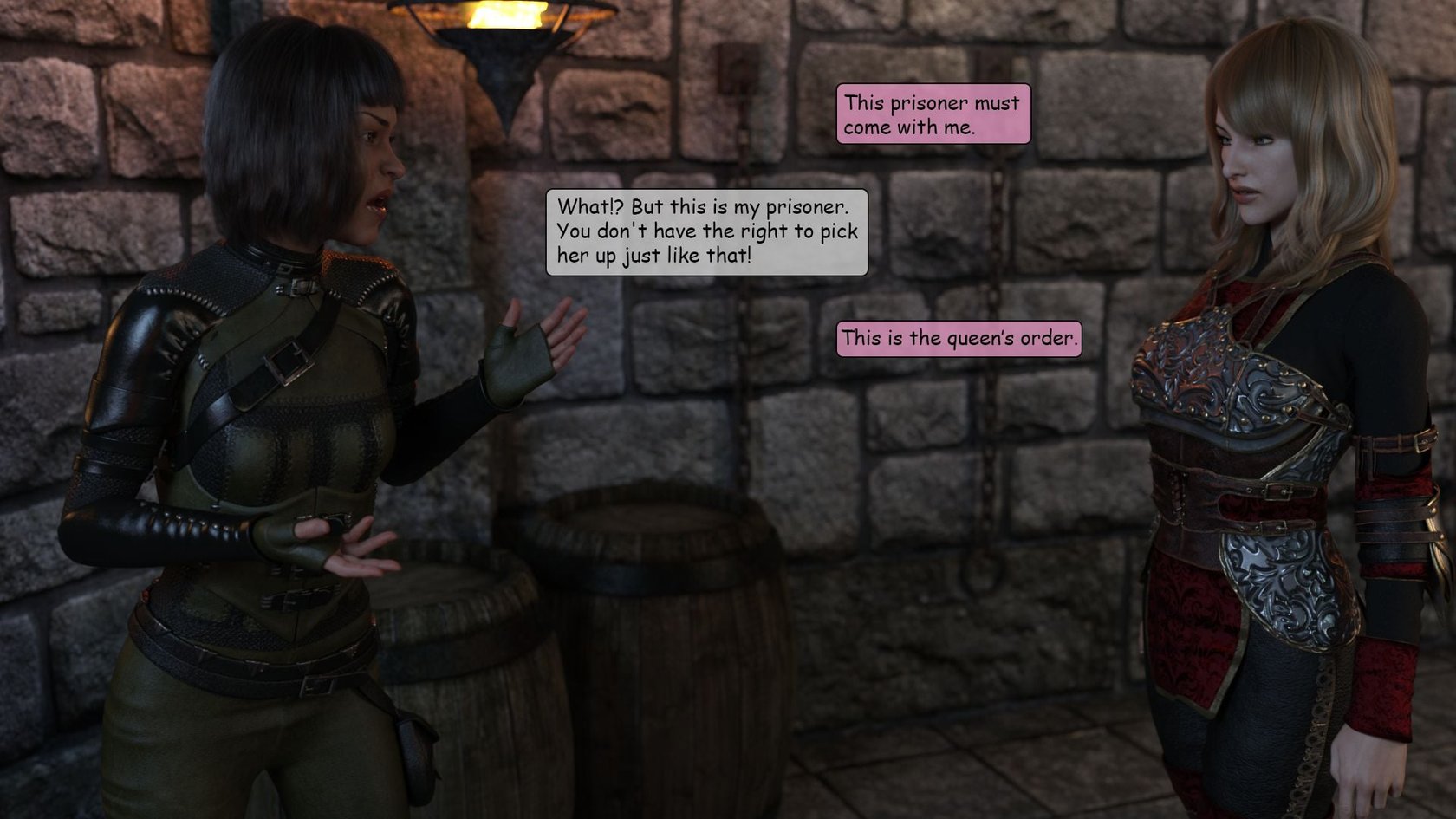 Elf VS Barbarian [Kizaru3D] 62