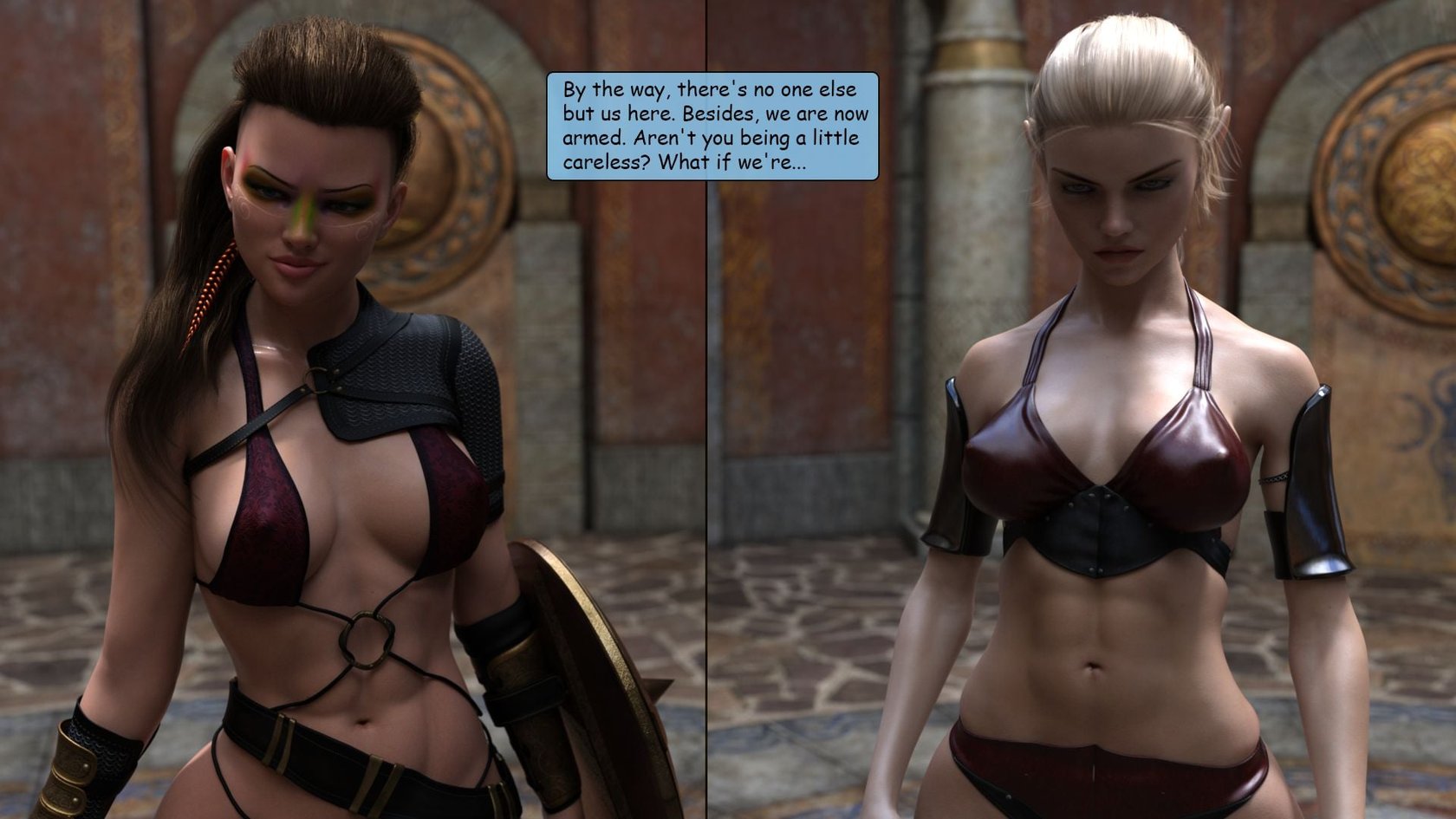 Elf VS Barbarian [Kizaru3D] 73