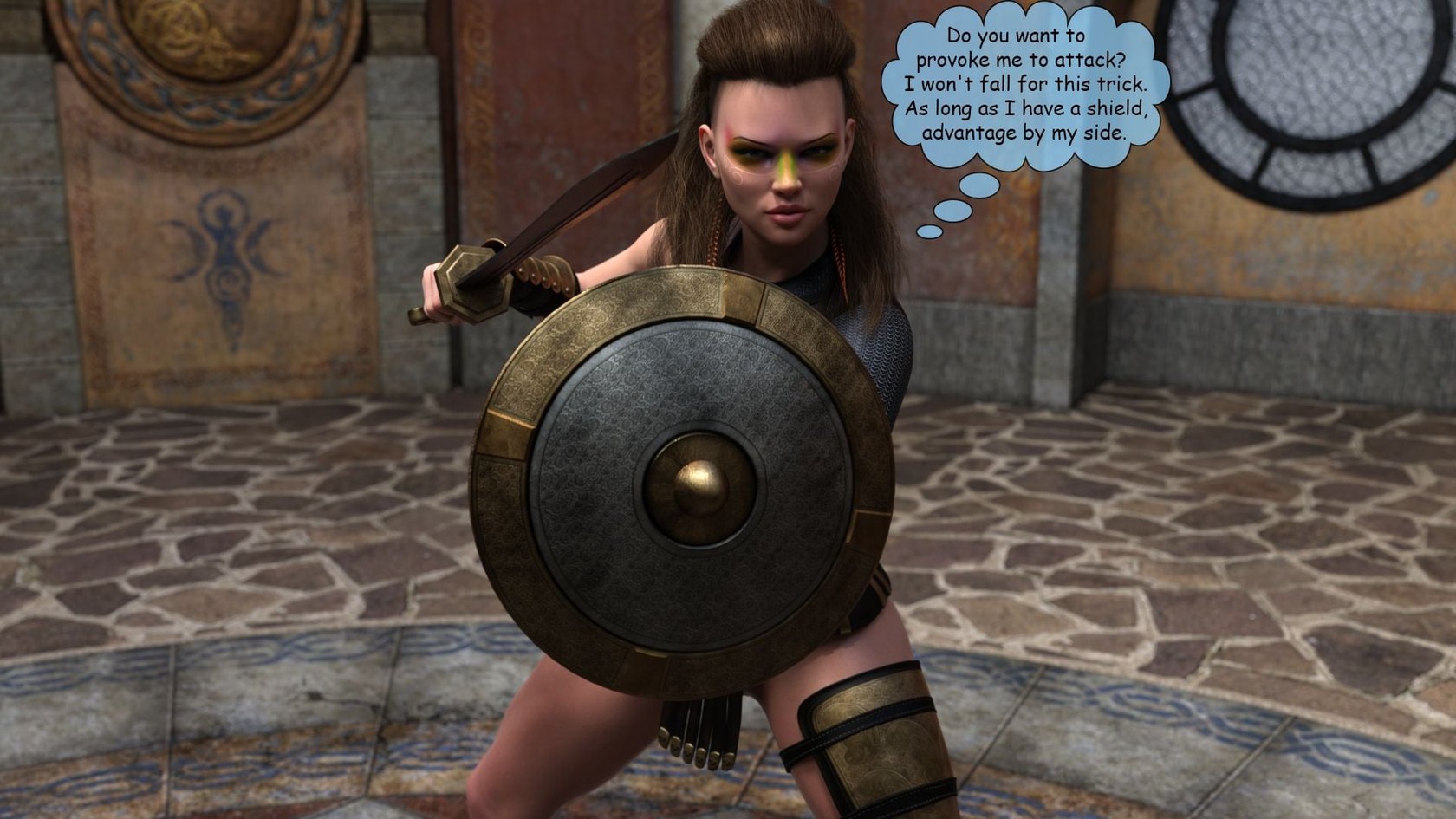 Elf VS Barbarian [Kizaru3D] 82