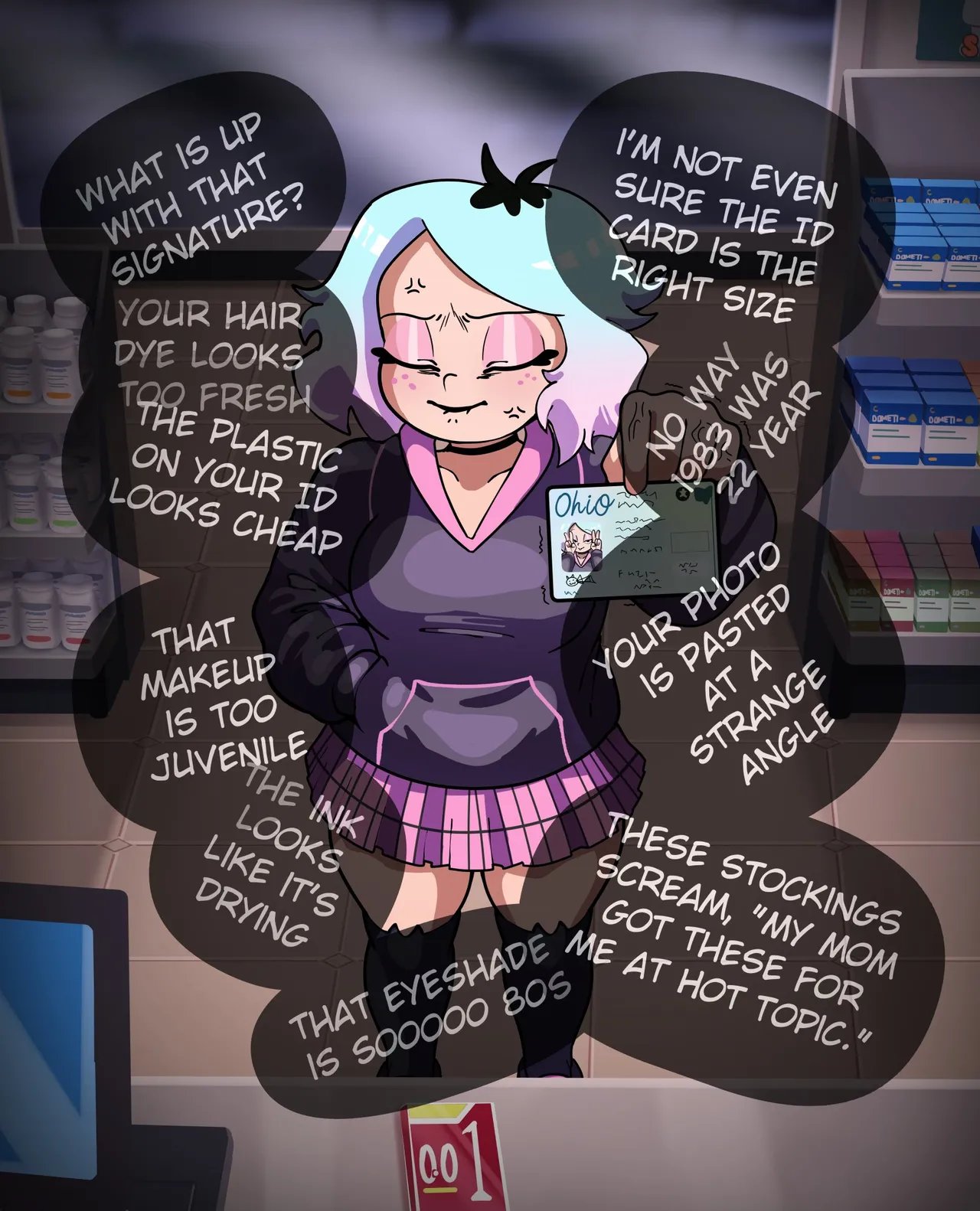 Emberlynn Pinkle tries to buy some condoms 4