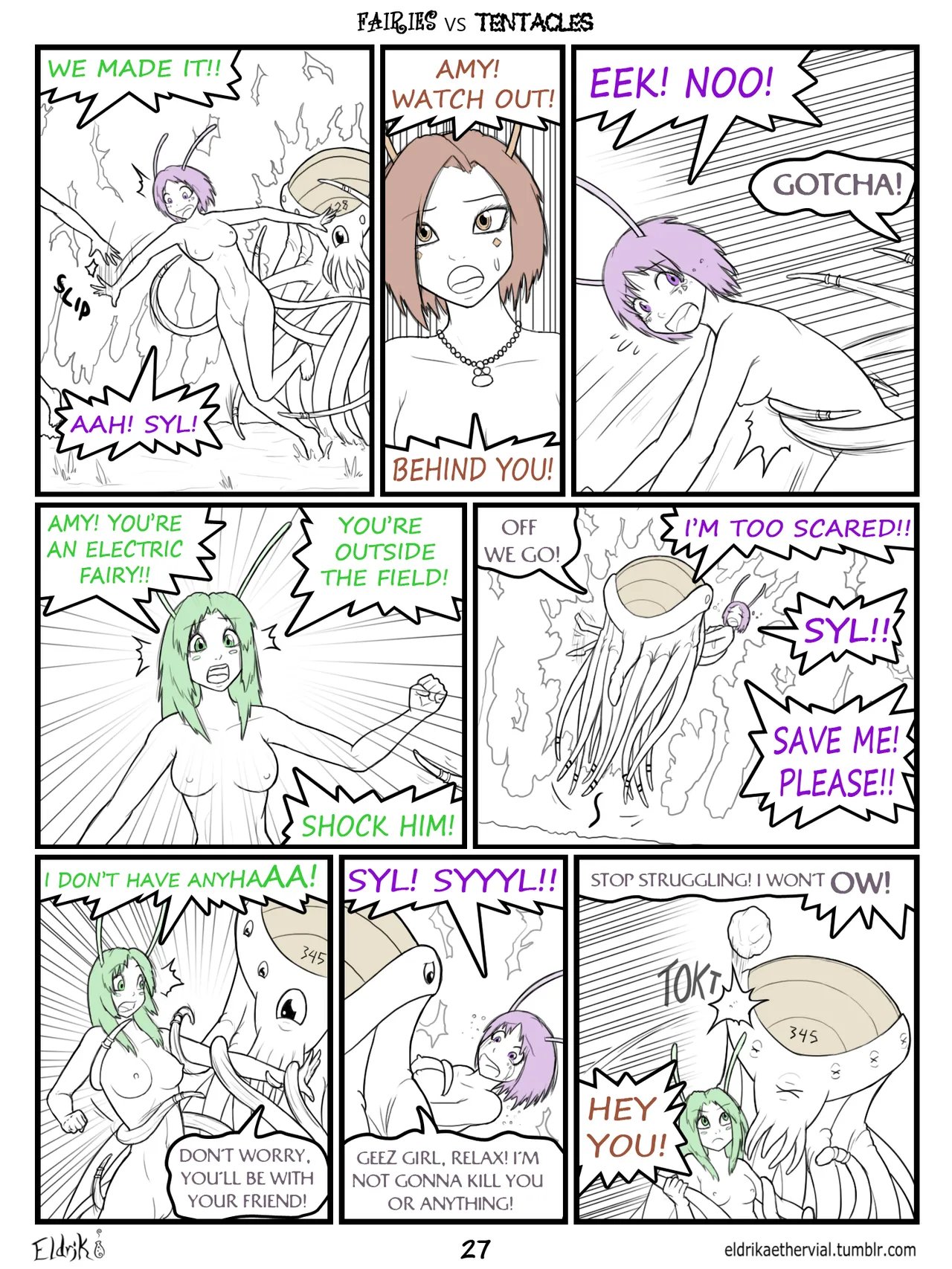 Fairies vs Tentacles (WIP) 30