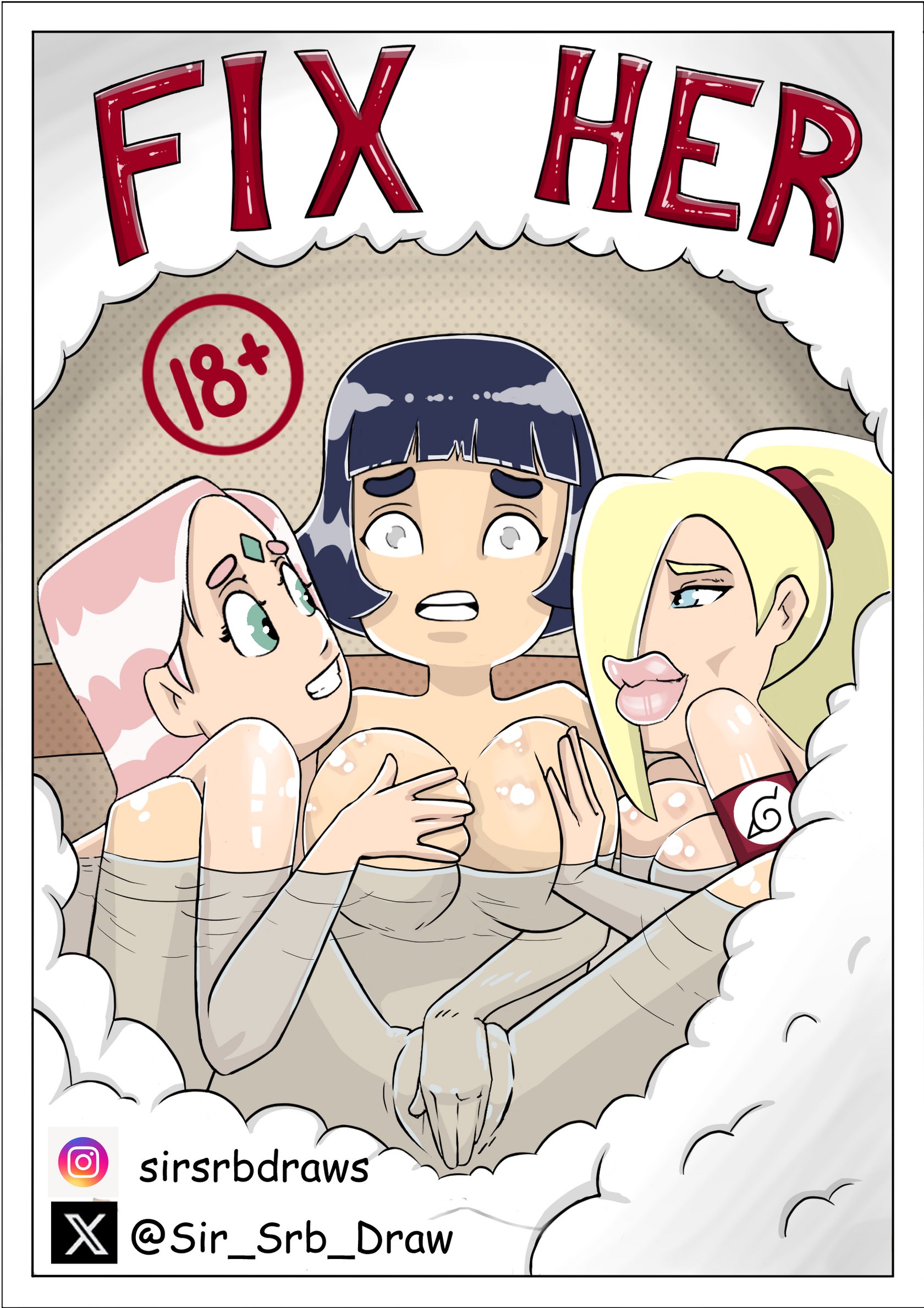 Fix her – Naruto, Sakura, Hinata, Ino (SirSrb) (Ongoing) (no AI, 100% organic) 1