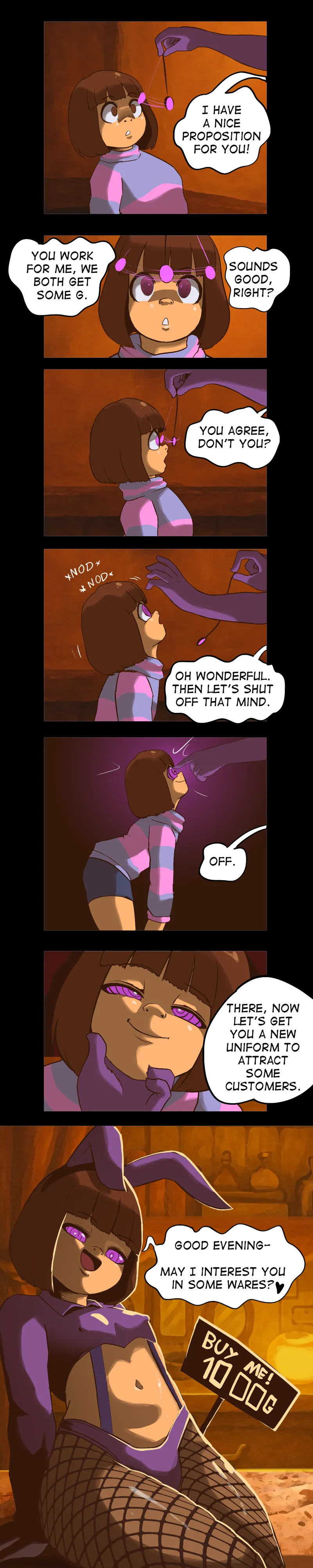 Frisk's Hypnotic Adventures (Remastered) Oneshot - Page 10
