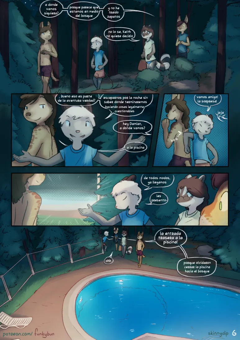 [Funkybun] Skinny dip [Esp] Oneshot - Page 7