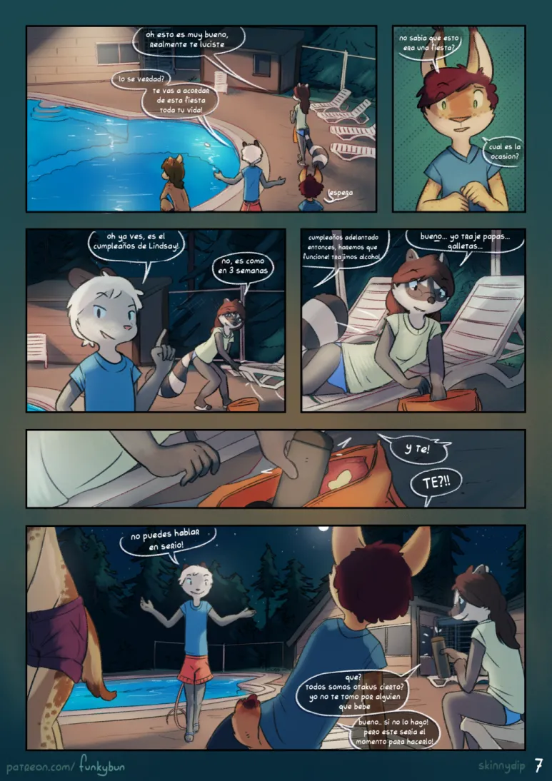 [Funkybun] Skinny dip [Esp] Oneshot - Page 8