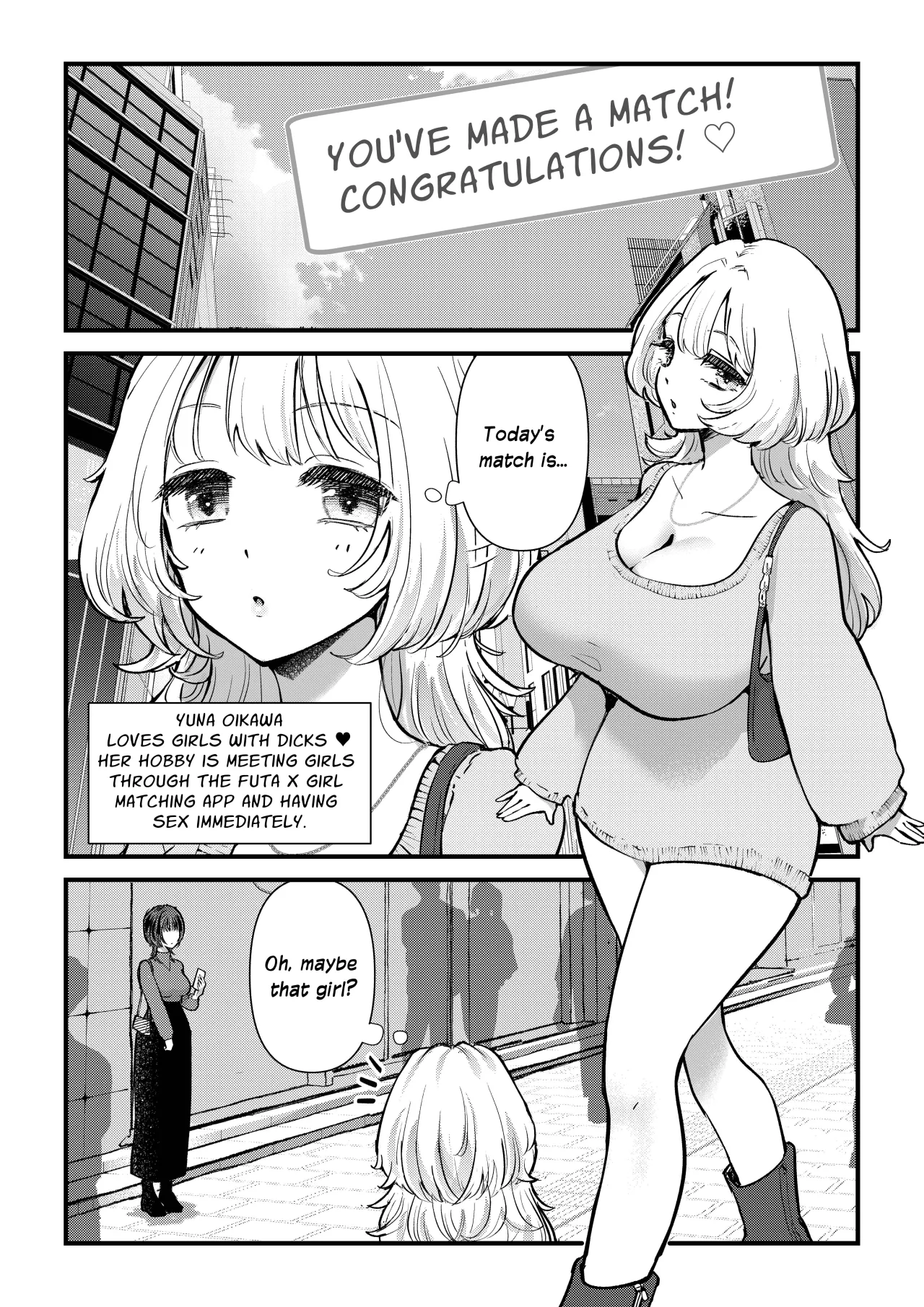 Futa x Onna Matching App de Deatta Futanari Uma-chin Musume ni Hame taosareru!! 2