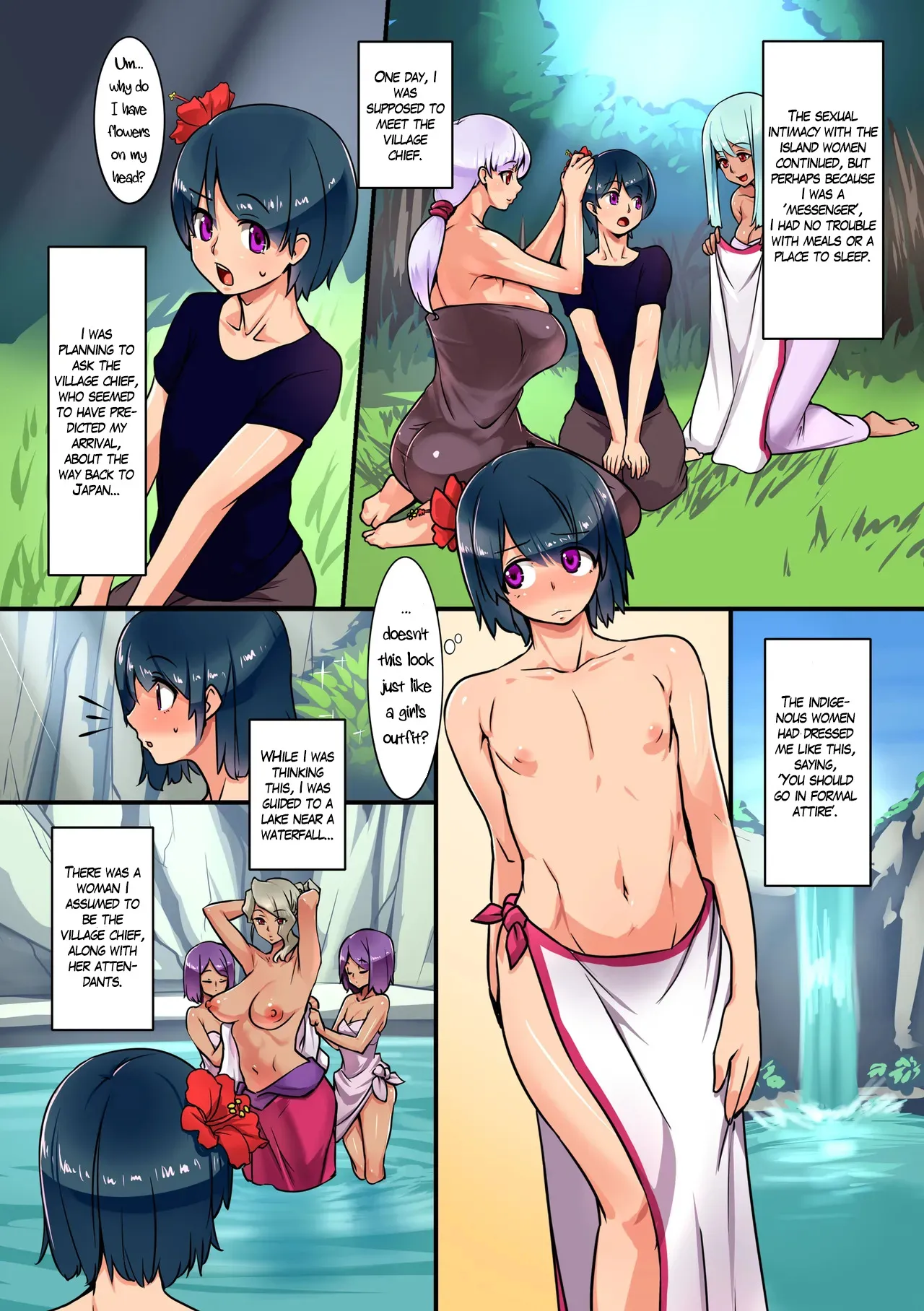 Futanari Chinpo de Otokonoko ni saserareta Boku. shota otoko o Oneesan-tachi no Kyokon ni Mesu Ochi Sareru 14