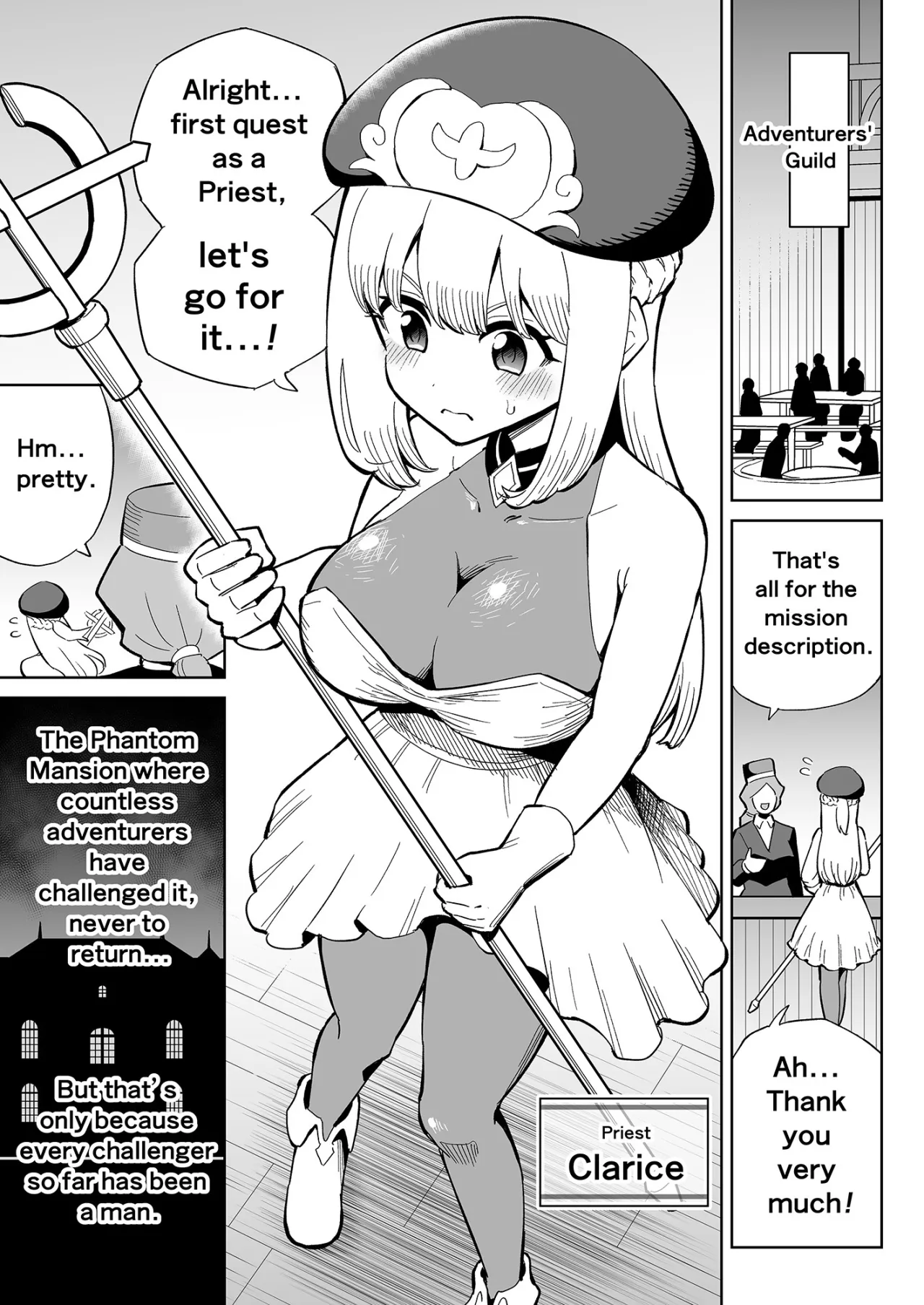 Futanari Priest Clarice to Akuryoukan 2