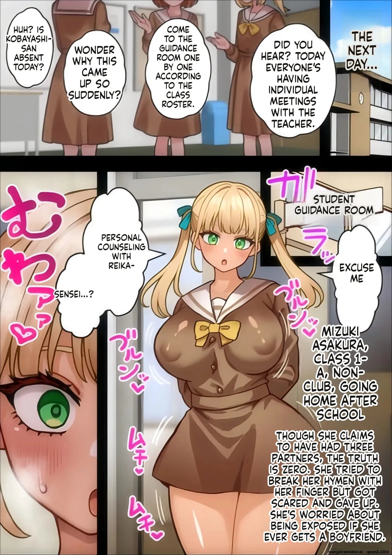 Futanari Teacher at a Girls' School Destroys the Class with Her Cock 46