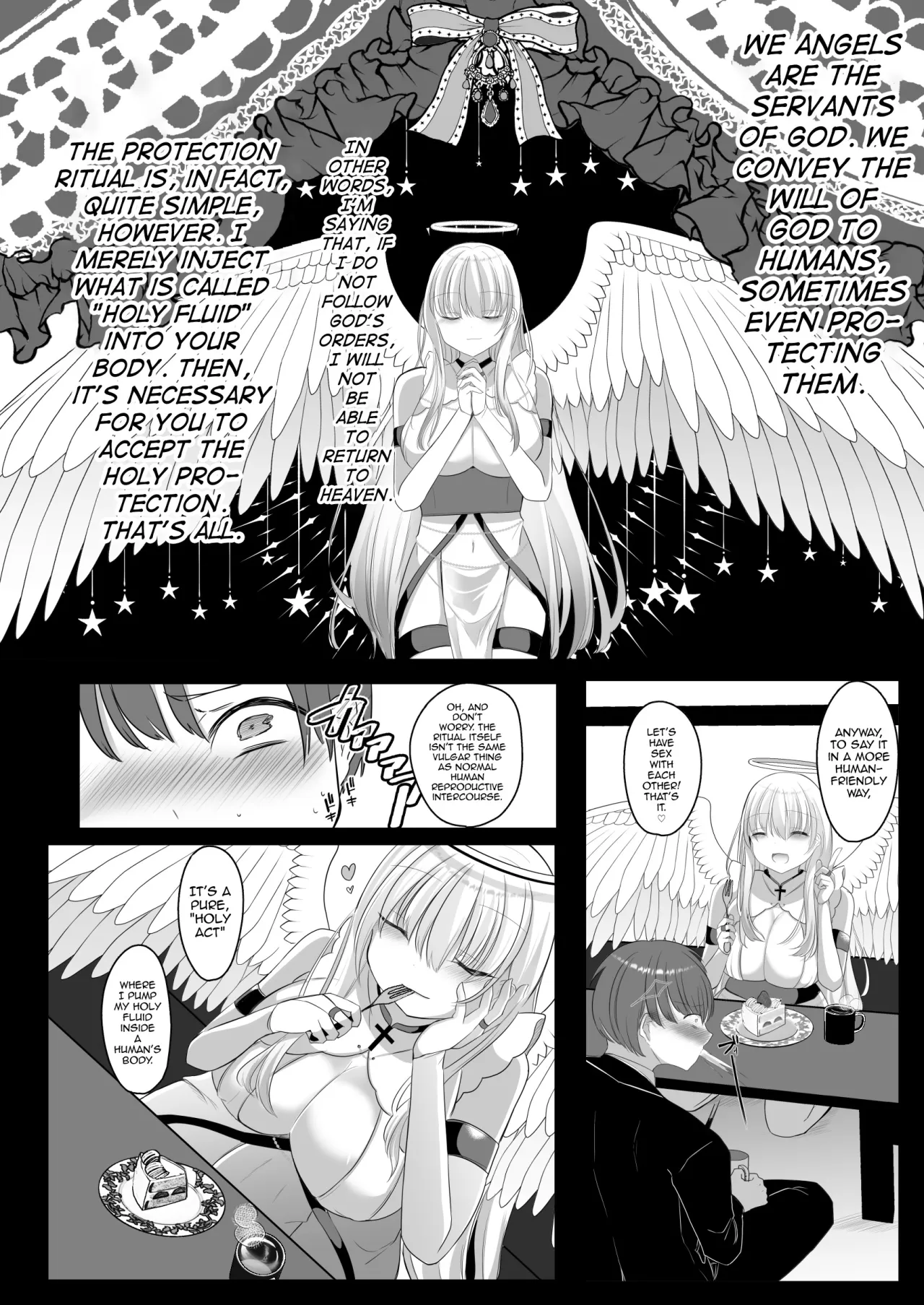 Futanari Tenshi no Seiya Shugo ~Maigo no Tenshi ni Erabareta Anata wa, Amaku Aragaenai Seinaru Kago o Ukeru~ 8