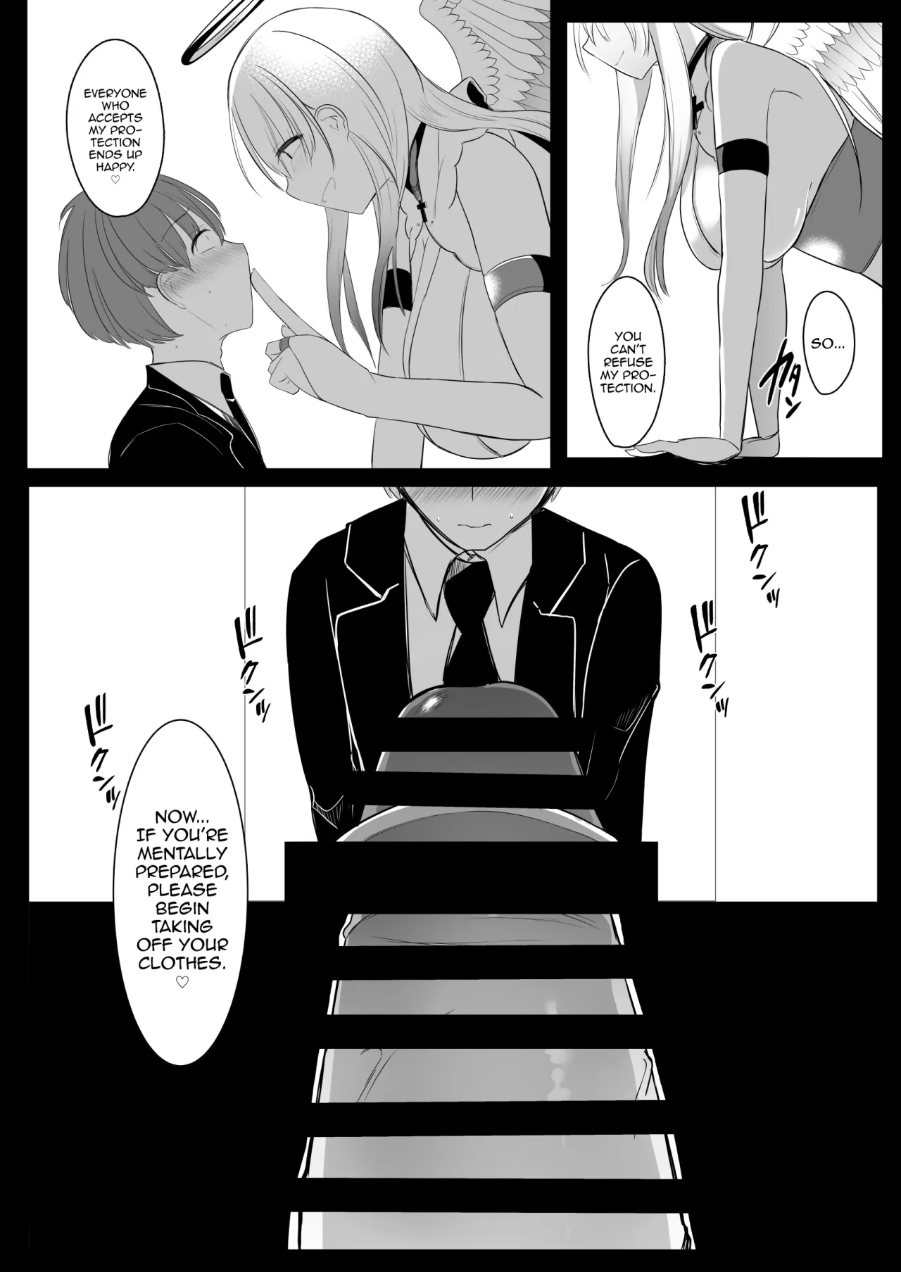 Futanari Tenshi no Seiya Shugo ~Maigo no Tenshi ni Erabareta Anata wa, Amaku Aragaenai Seinaru Kago o Ukeru~ 9
