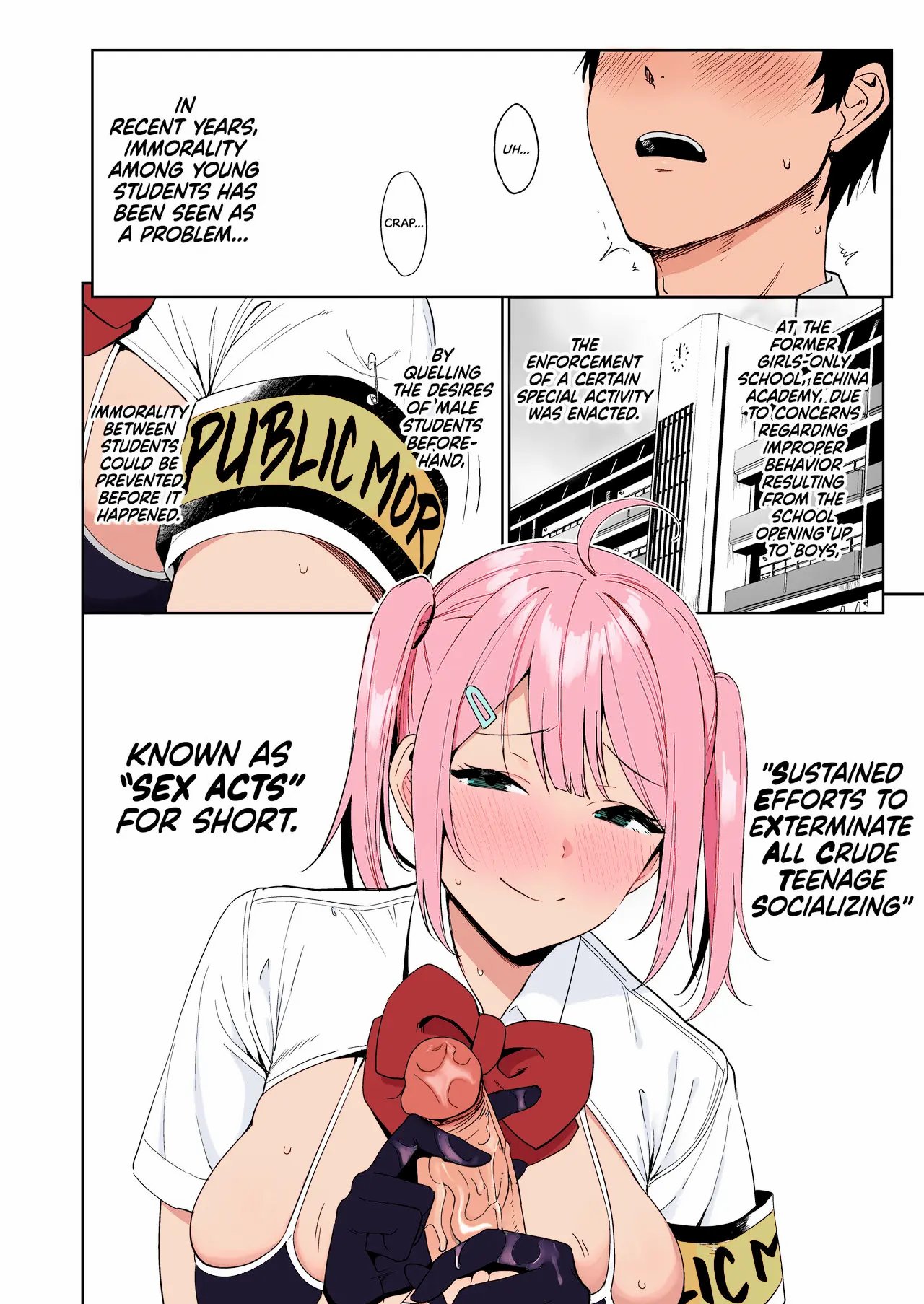 Fuuki Iin to Fuuzoku Katsudou | SEX ACTS with a Member of the Public Moral Committee 1 — Color (Decensored) 5