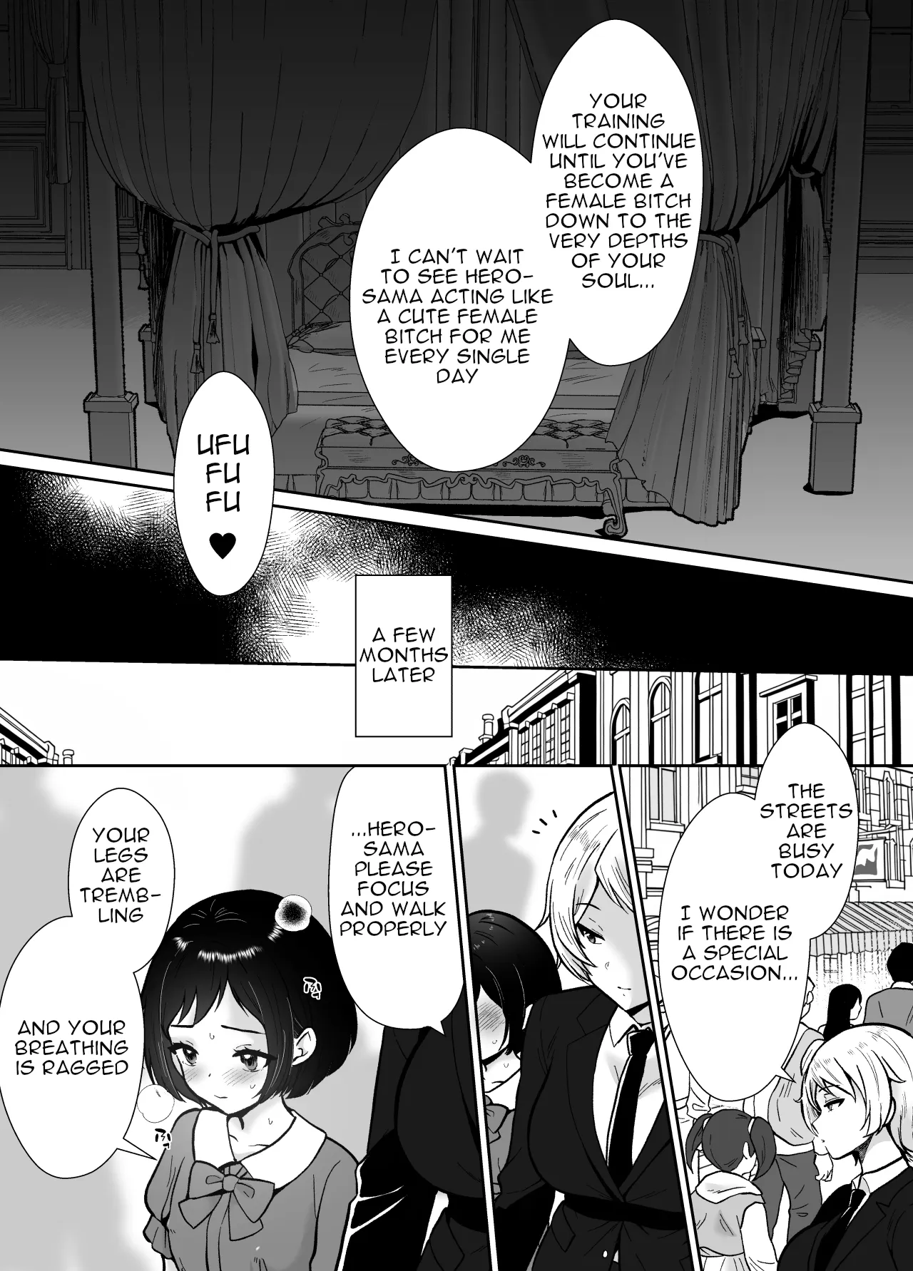 Gekijuu Shuchaku Mahou Tsukai to Futanari Shitsuji ni Yoru Yuusha-sama Shosei Hakamase Namakoubi (Karano) Mesu-ka Choukyou Gyaku Rape 41
