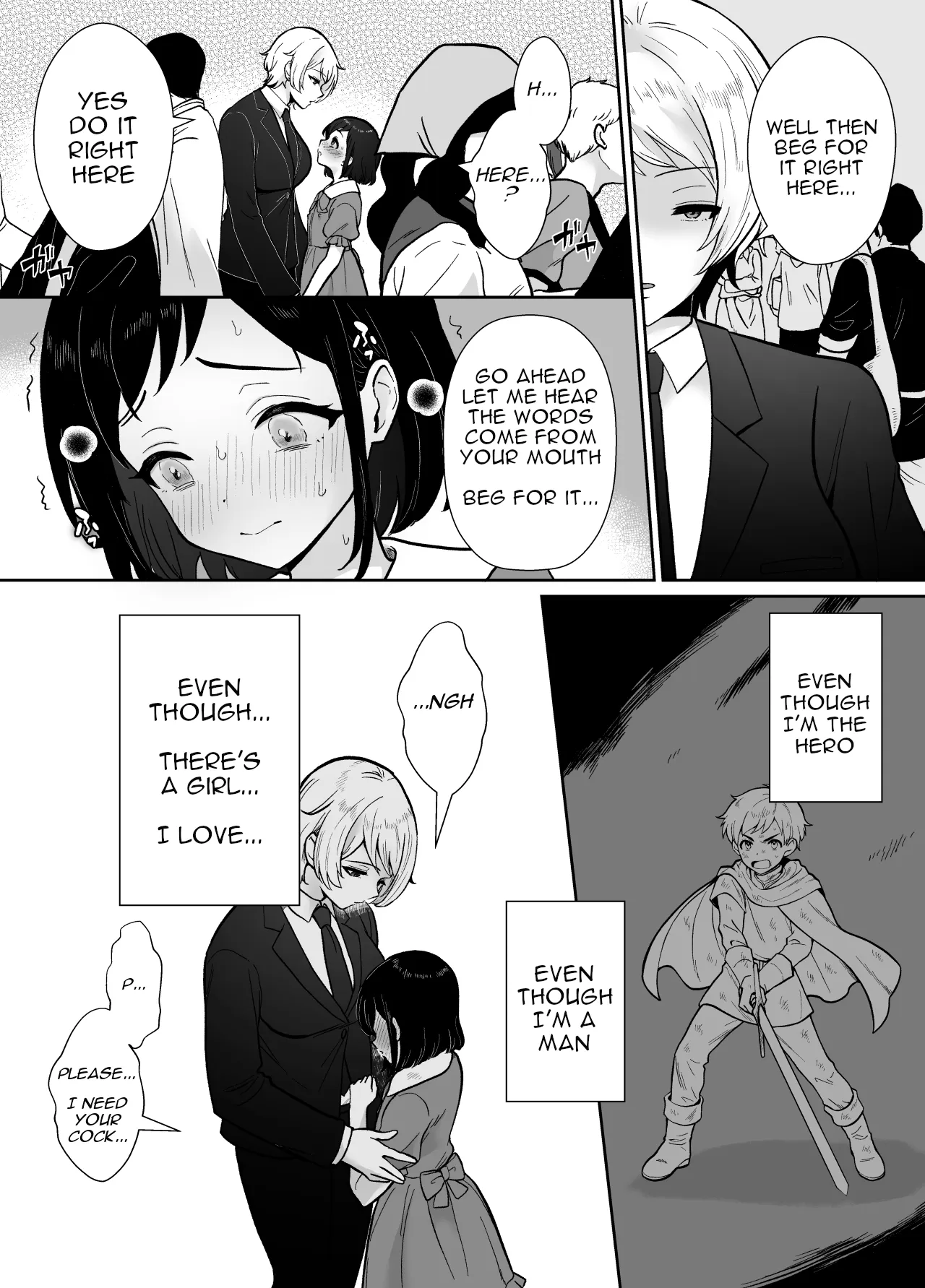 Gekijuu Shuchaku Mahou Tsukai to Futanari Shitsuji ni Yoru Yuusha-sama Shosei Hakamase Namakoubi (Karano) Mesu-ka Choukyou Gyaku Rape 44