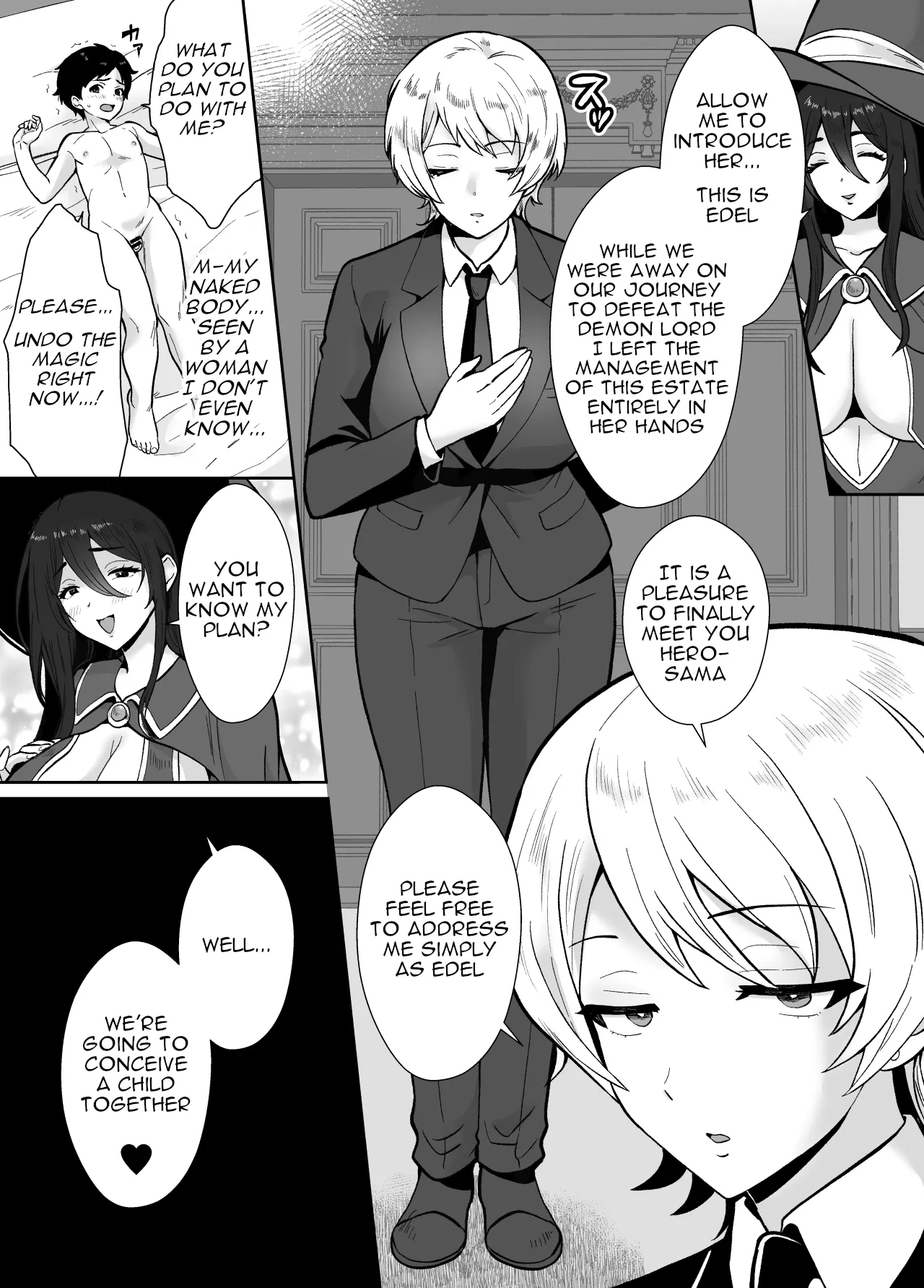 Gekijuu Shuchaku Mahou Tsukai to Futanari Shitsuji ni Yoru Yuusha-sama Shosei Hakamase Namakoubi (Karano) Mesu-ka Choukyou Gyaku Rape 9