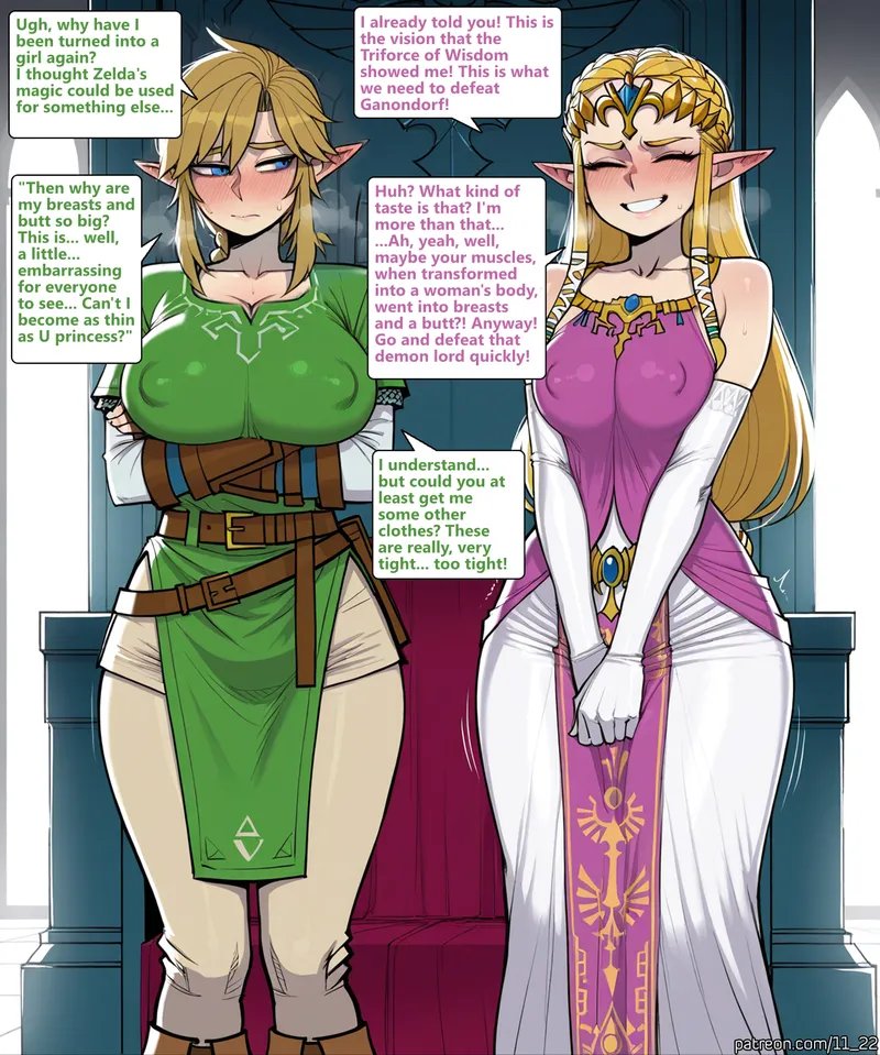 Genderswapped Link x Ganondorf 1