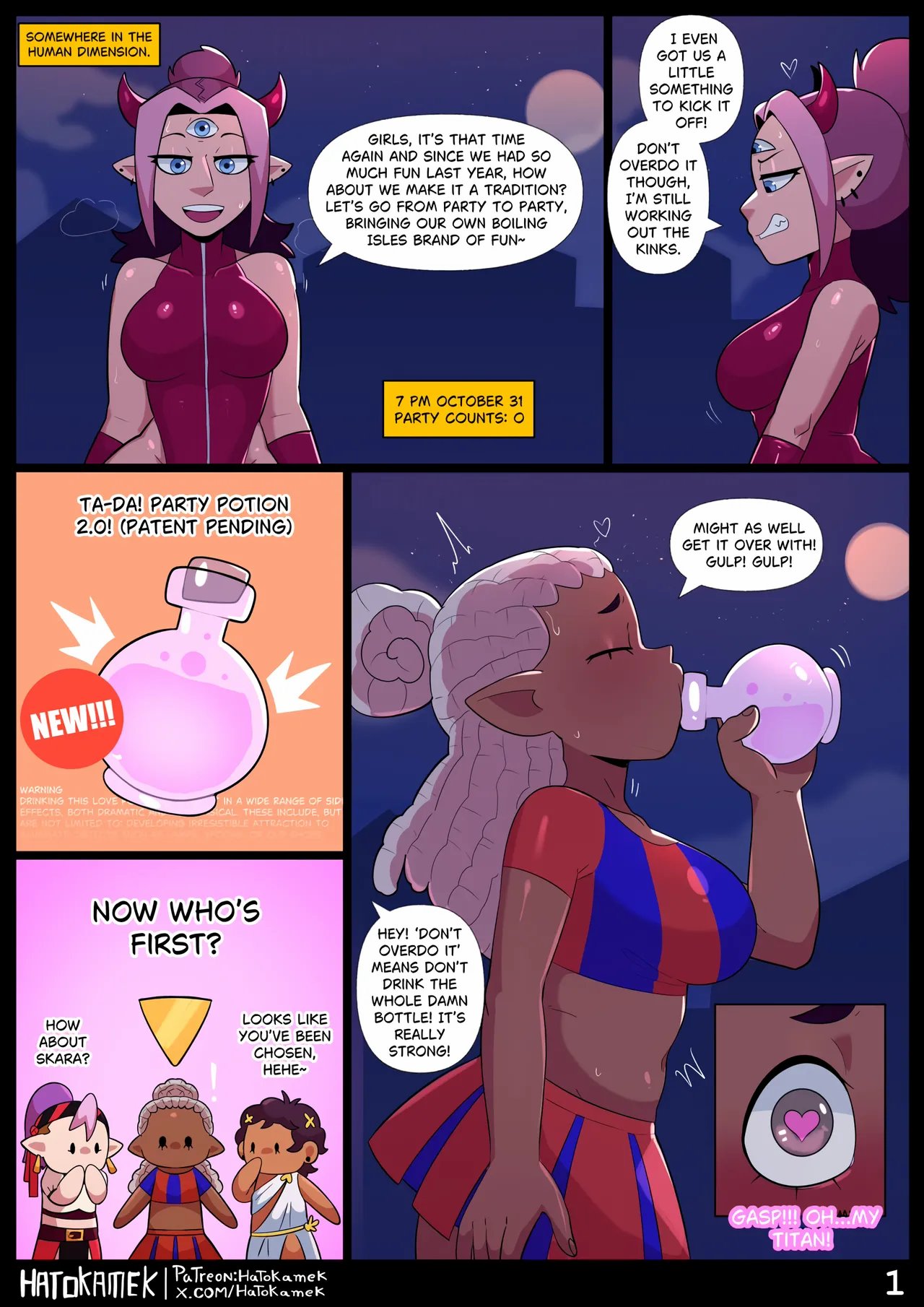 Girls at a Halloween Party 2 (WIP) 2