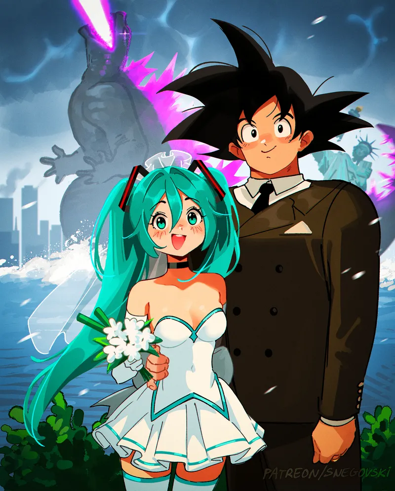 Goku x Miku 1