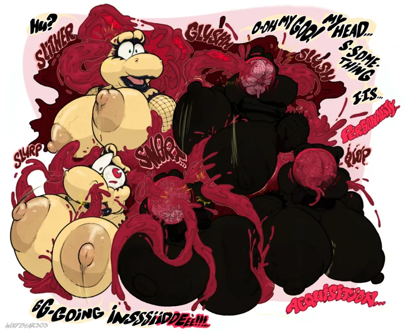 Goth Koopa Vs Red Goo 4