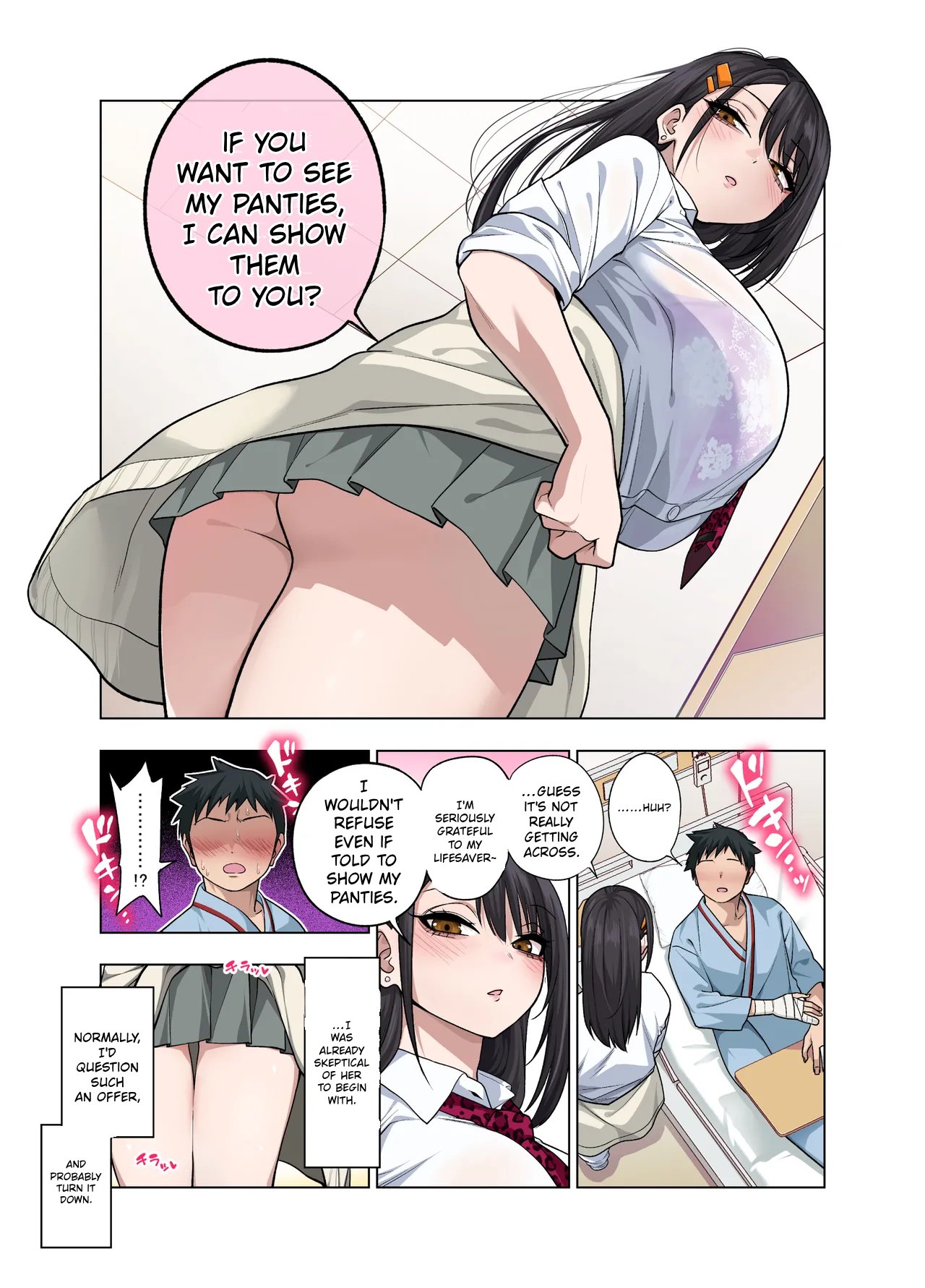 [Gujira 4 Gou (Gujira)] Nuite Moraimakuri Nyuuin Seikatsu ~Tasuketa Cool-Gyaru wa Jitsu wa Sukebe deshita~ 9