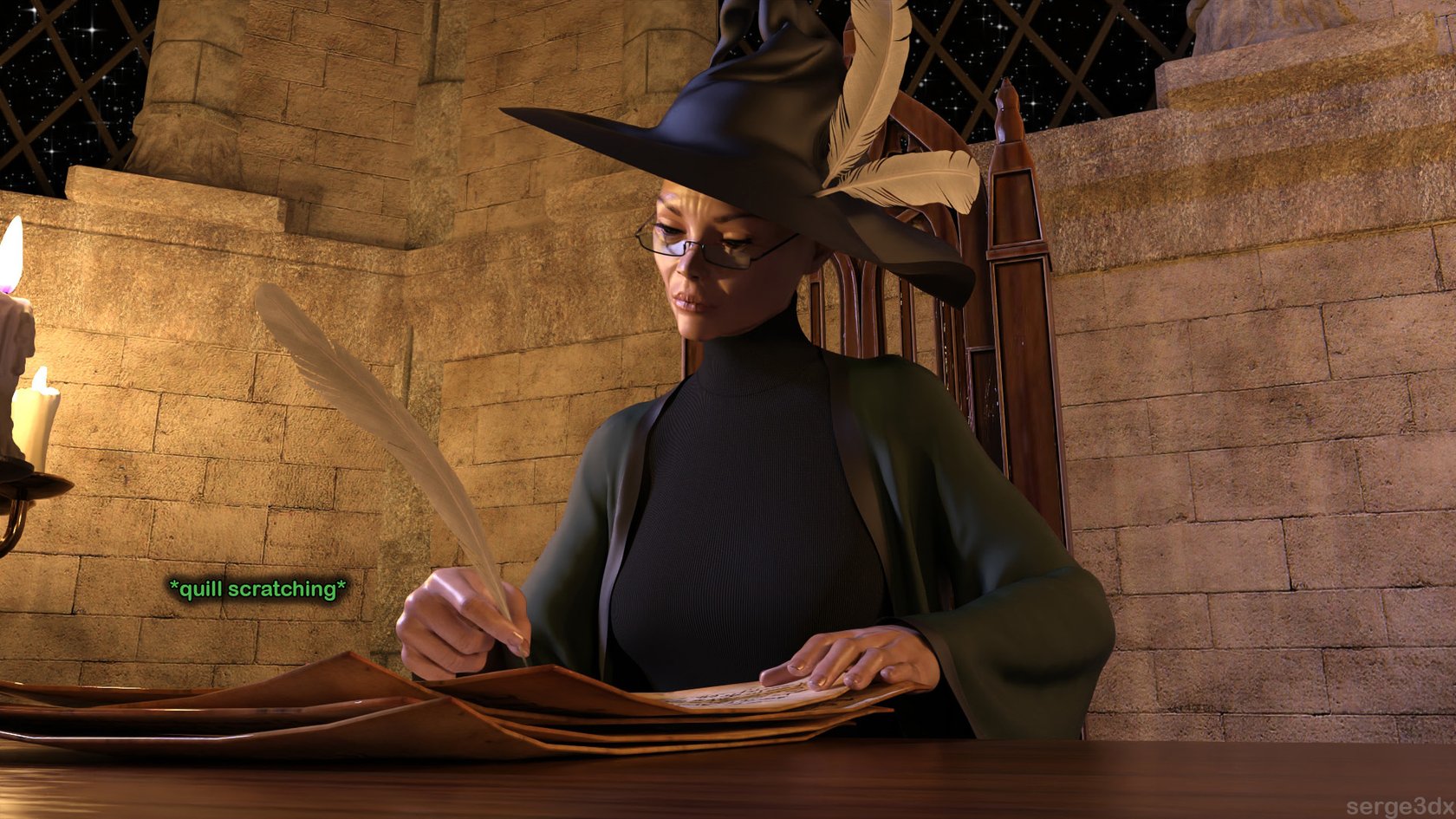 Hermione Granger and the Professor's Wand 4