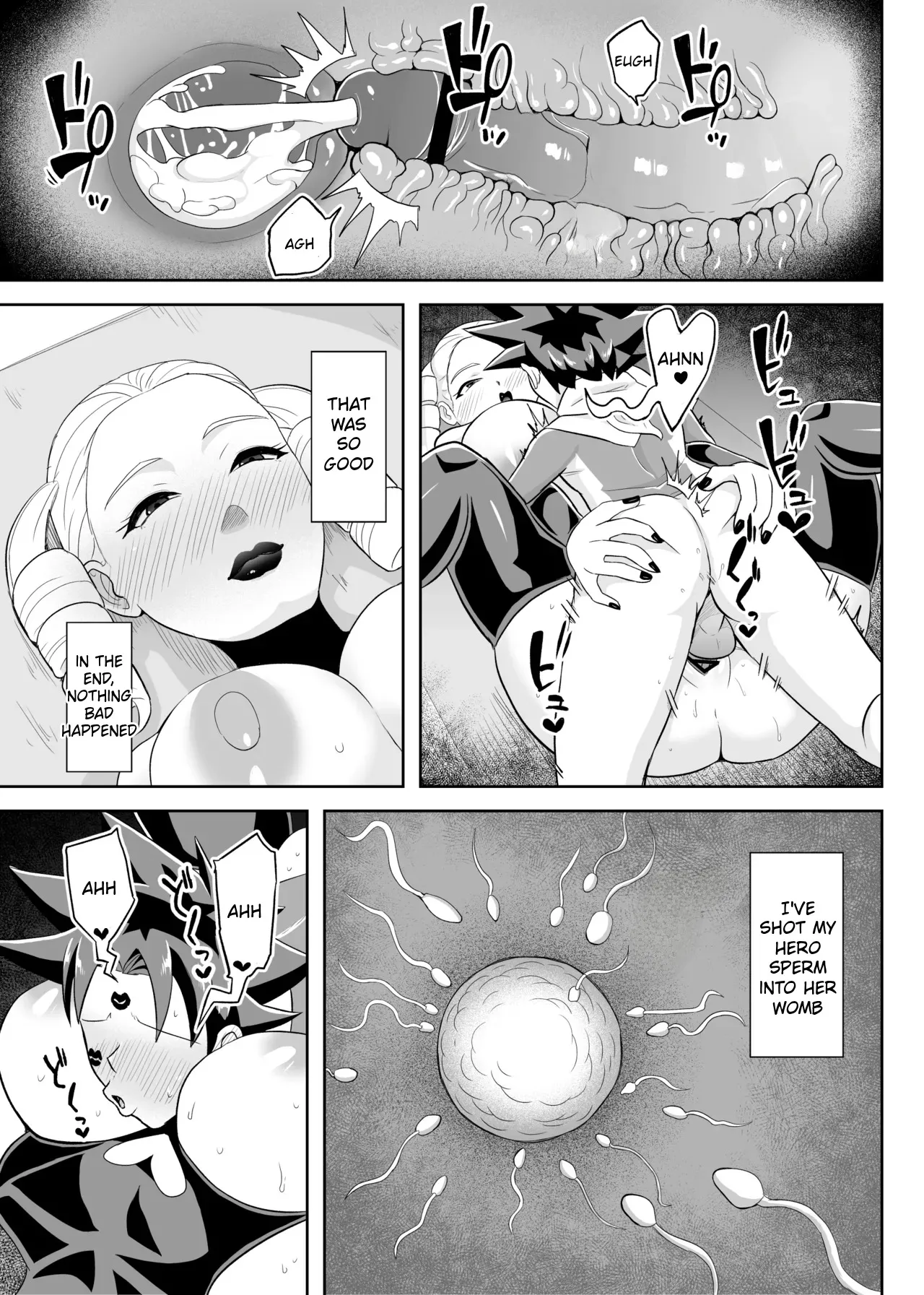 Hero wa Onna Kaijin no Yuuwaku ni Taekirezu Nakadashi Shasei 30