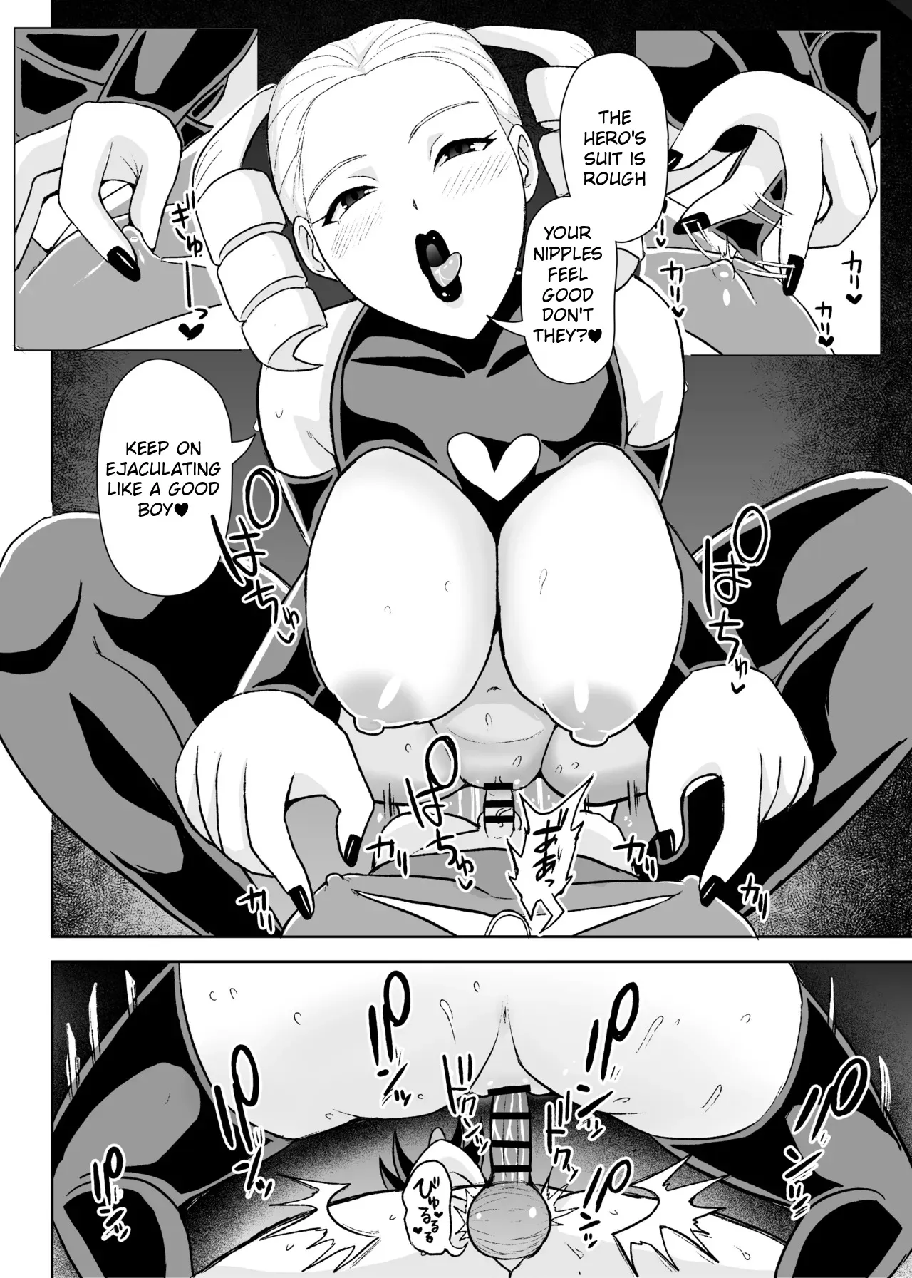 Hero wa Onna Kaijin no Yuuwaku ni Taekirezu Nakadashi Shasei 35