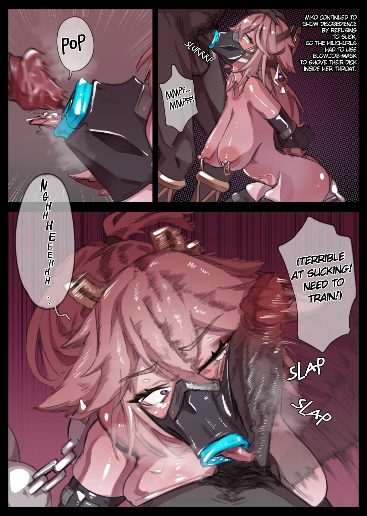 Hilichurl no Dorei Kachiku Ochi Miko 3