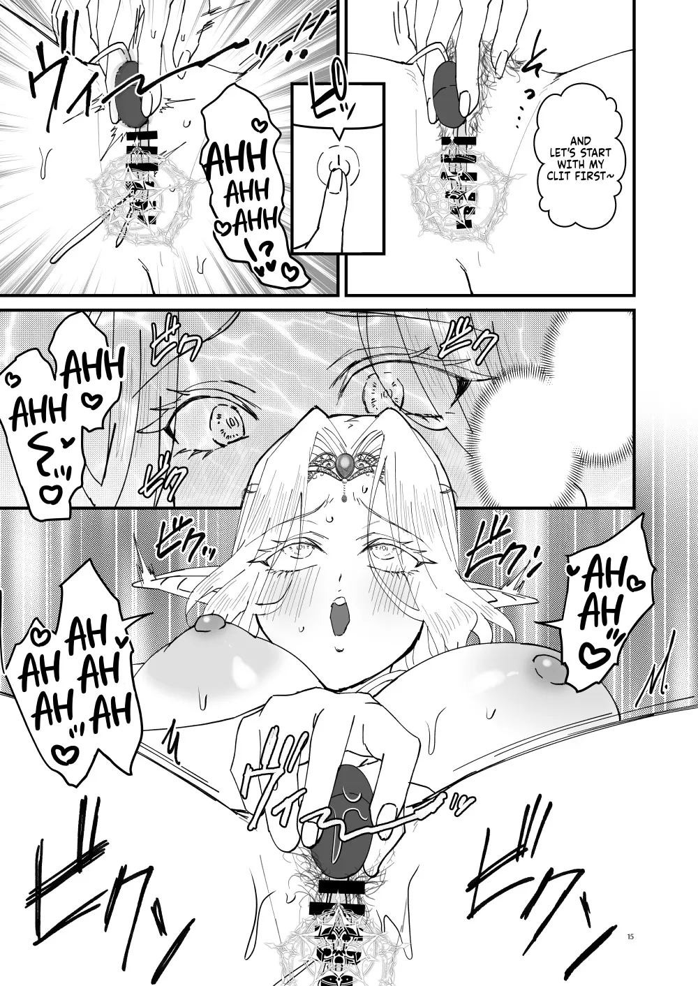 Honban Kinshi TS Tentei Junketsu Seijo no Dosukebe Etsurakutan ~Onanie Hen~ 14