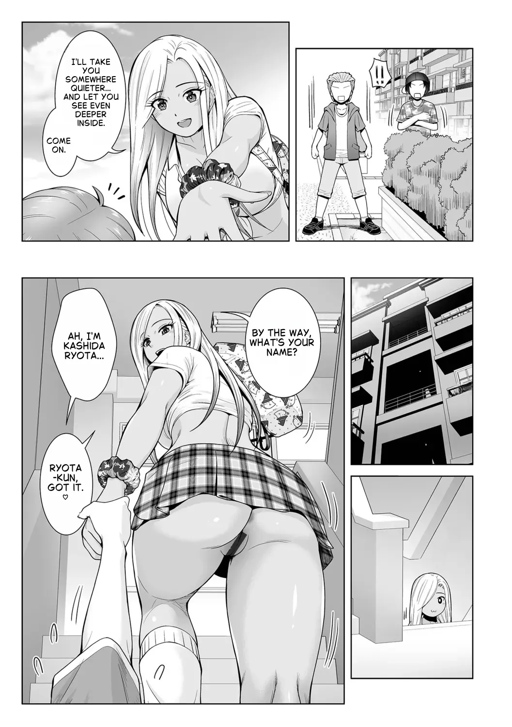 Honto wa yasashii kuro gyaru no onesan 01 4