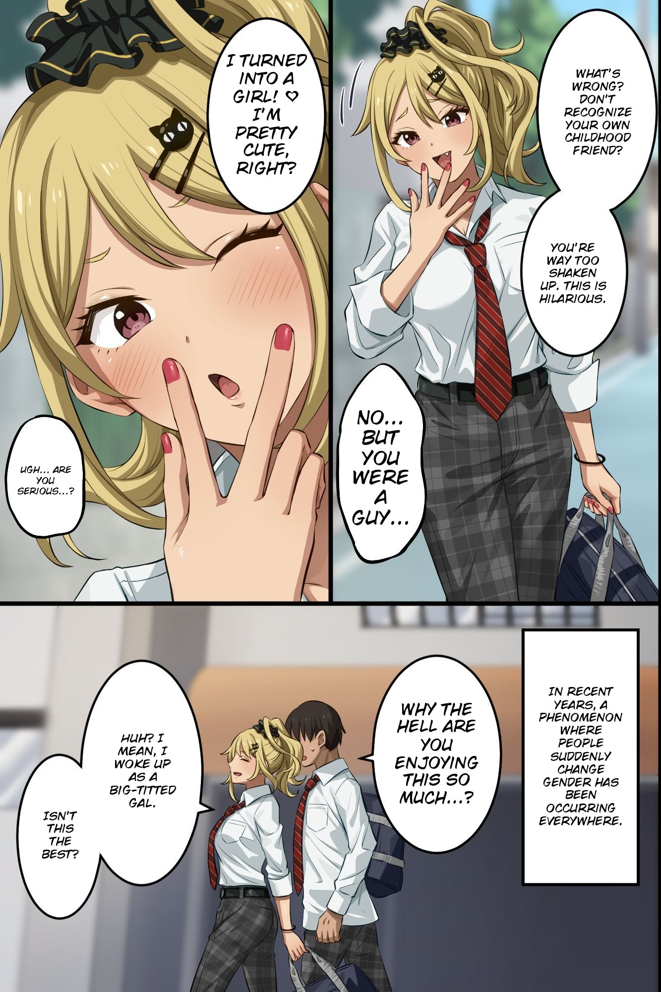 [Hot Milk] My childhood friend turned into a flashy gal, and even my wholesome underclassman got gender-swapped into a girl—now I've got a harem 6