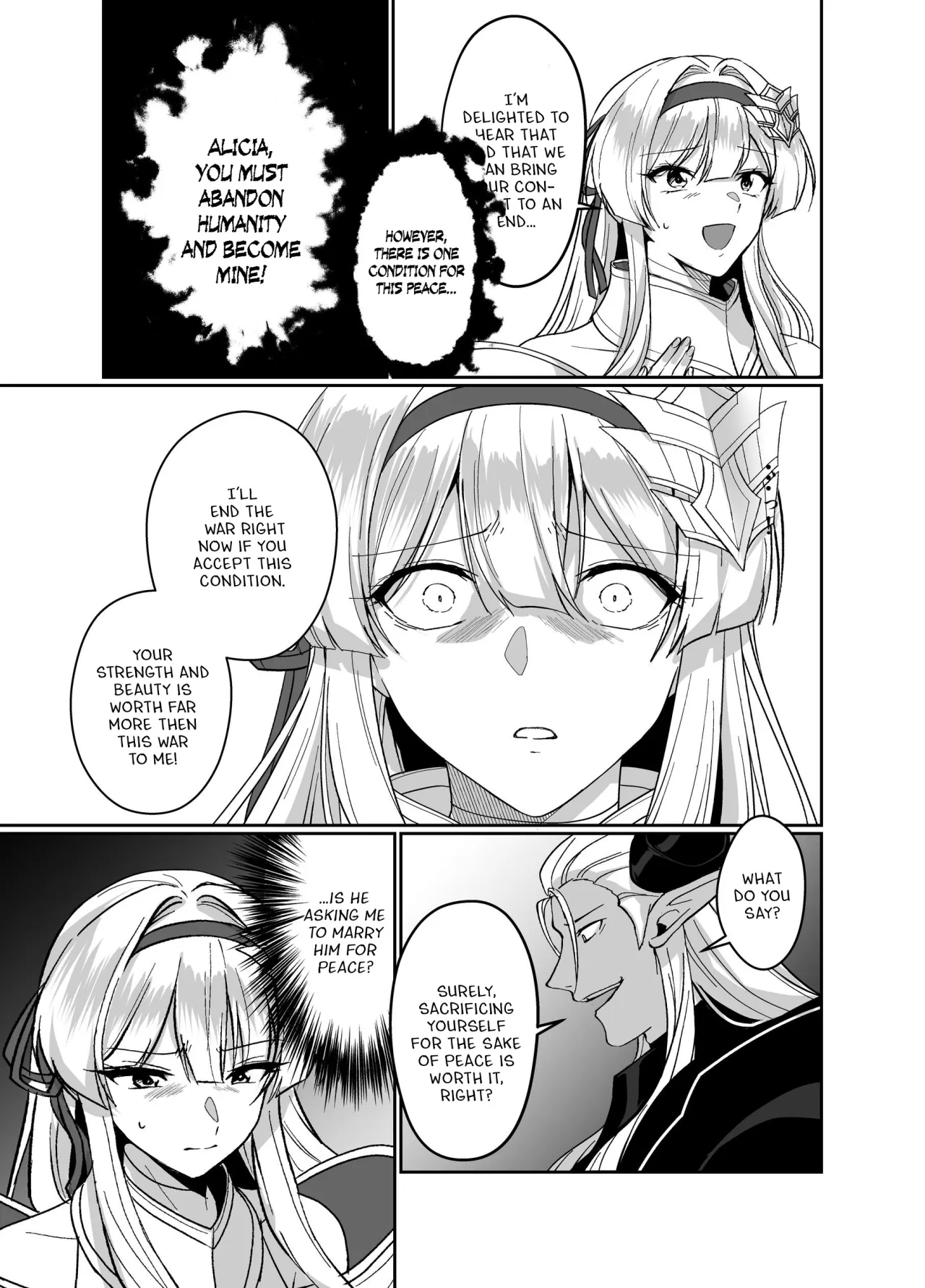 Hyouten no Kishi Alicia ~Seigi no Hime Kishi ga Maou no Utsuwa ni Somari Ochiru Toki kara~ 6
