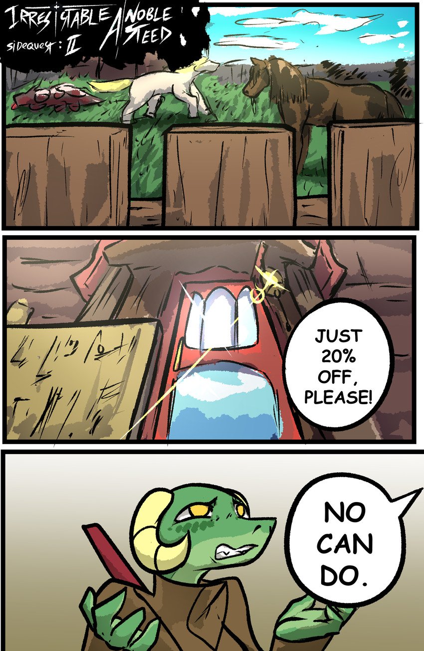 IRRESISTABLE -SIDEQUEST: A Noble Steed by Brradett (WIP) 1