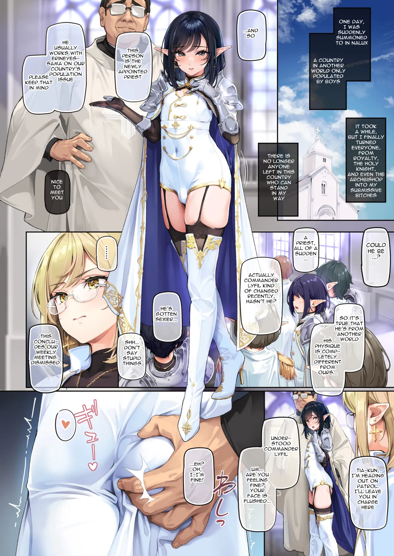 Isekai Otokonoko Haitoku Mikkai ~Ochita Shounen Seikishi no Yagai Mesuinu Sanpo~ - Decensored 3