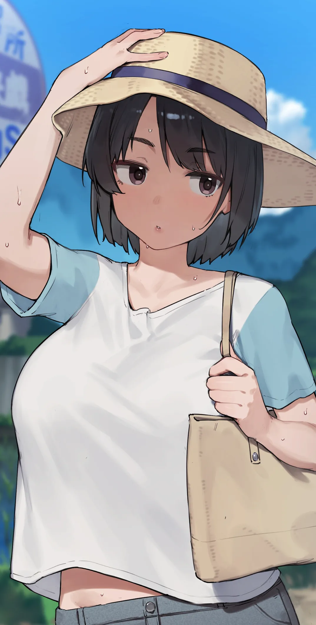 〜Itsumo Doori no Natsuyasumi〜 Katainaka ni Kisei Shita... Downer Bakunyuu JK to... Omanko Kawakanai Kurai ni... Dochashiko Namahame Koubi Suru Natsuyasumi...♪ Omake Manga 16