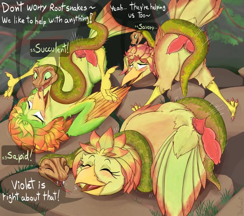 Javan Sisters Having Fun With Root Snakes 2