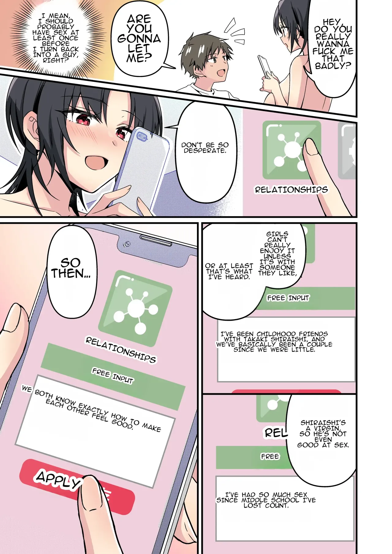 Jinsei Kaihen Appli de Barairo no Hibi? ~Jibun o Ukkari Dosukebe Bishoujo ni~ 27