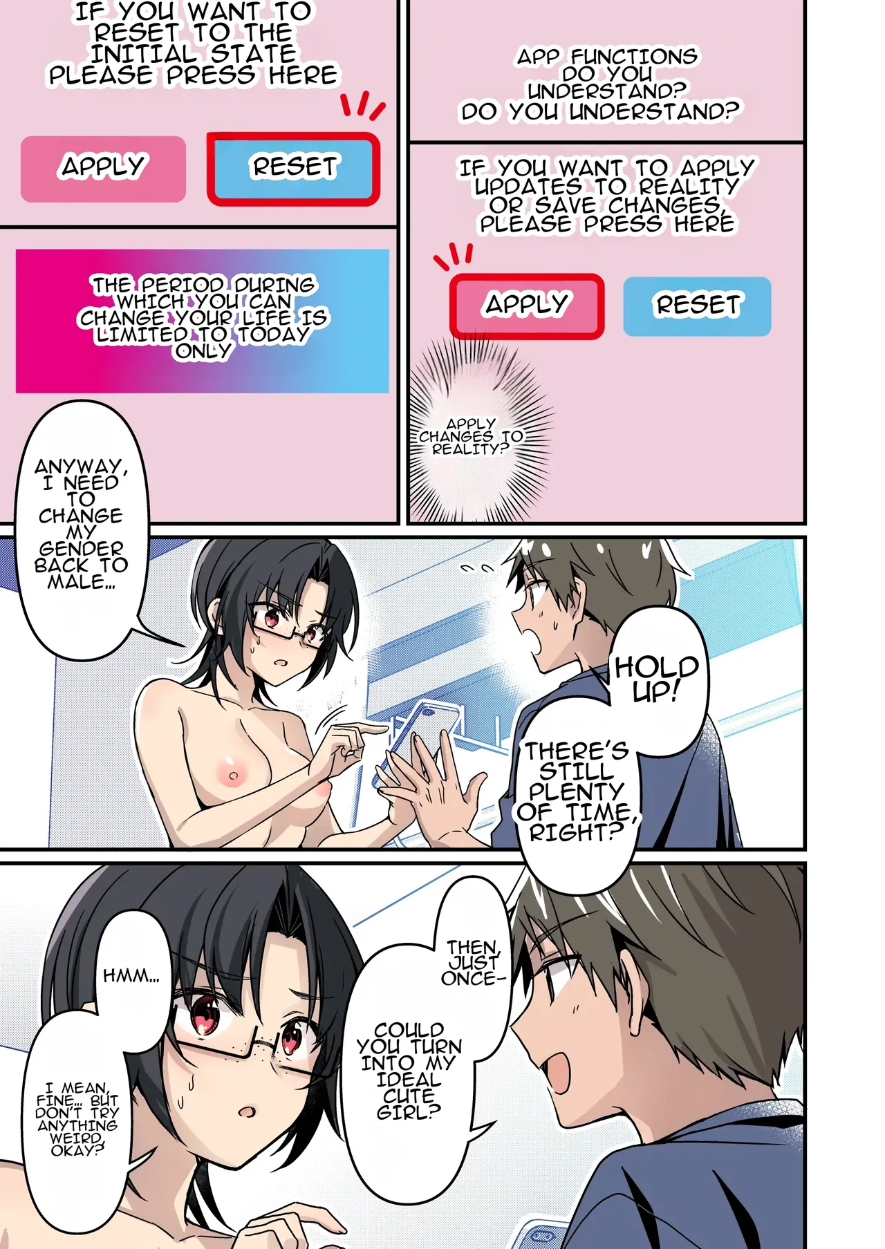 Jinsei Kaihen Appli de Barairo no Hibi? ~Jibun o Ukkari Dosukebe Bishoujo ni~ 9