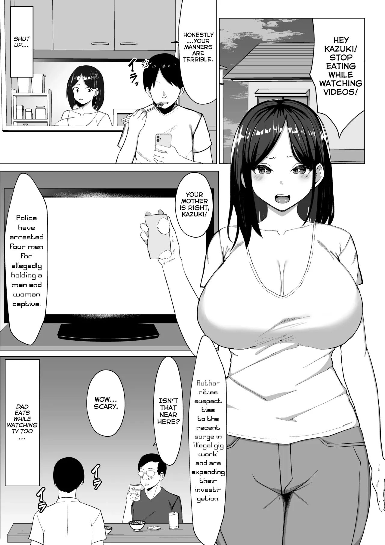 Kaa-chan to Sex Shinai to Derarenai Heya ~Kuchiurusai Haha to Hankouki no Ore~ - Decensored 2