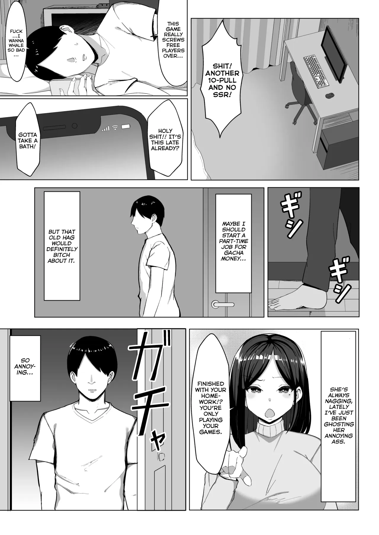 Kaa-chan to Sex Shinai to Derarenai Heya ~Kuchiurusai Haha to Hankouki no Ore~ - Decensored 4