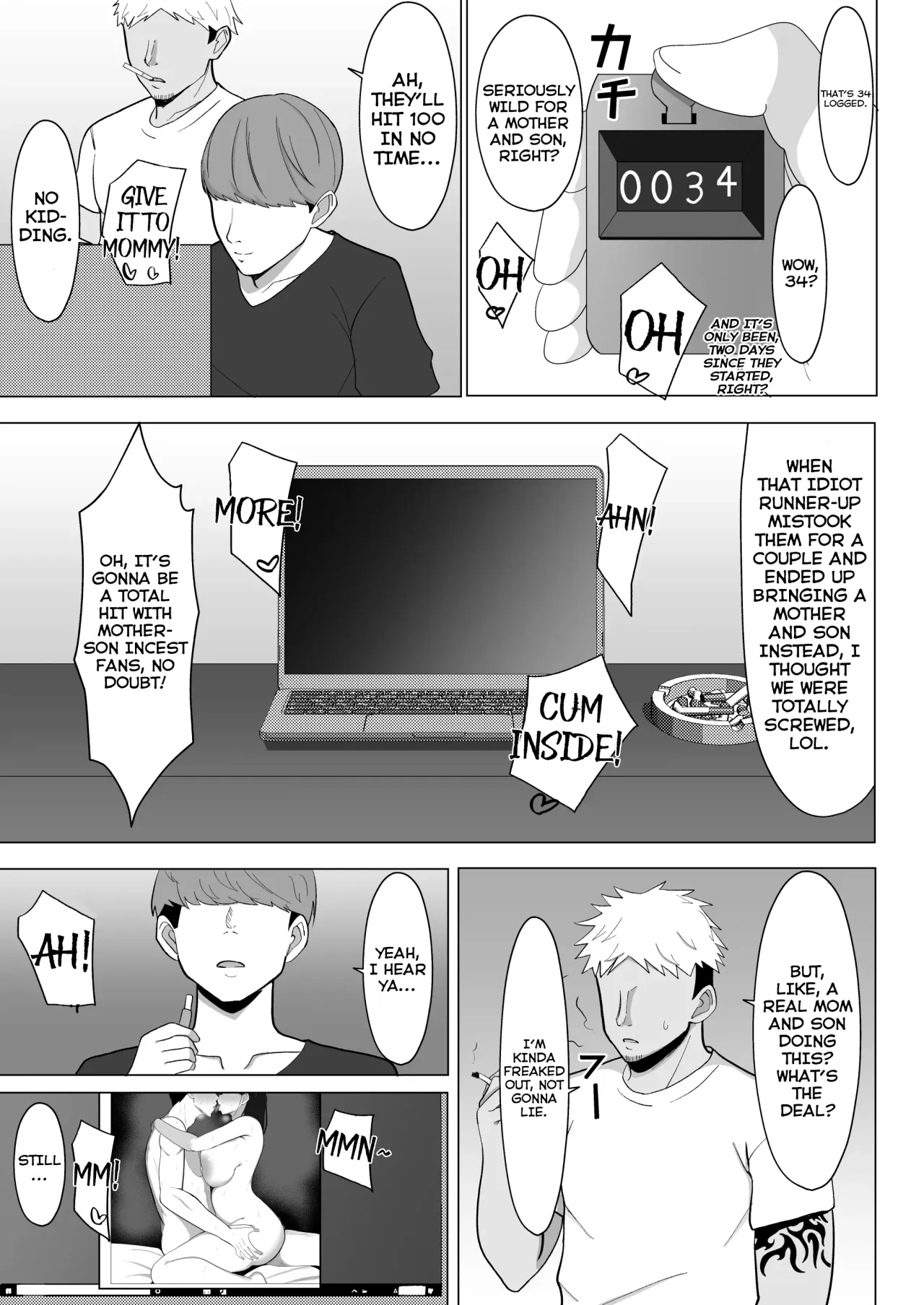 Kaa-chan to Sex Shinai to Derarenai Heya ~Kuchiurusai Haha to Hankouki no Ore~ - Decensored 56